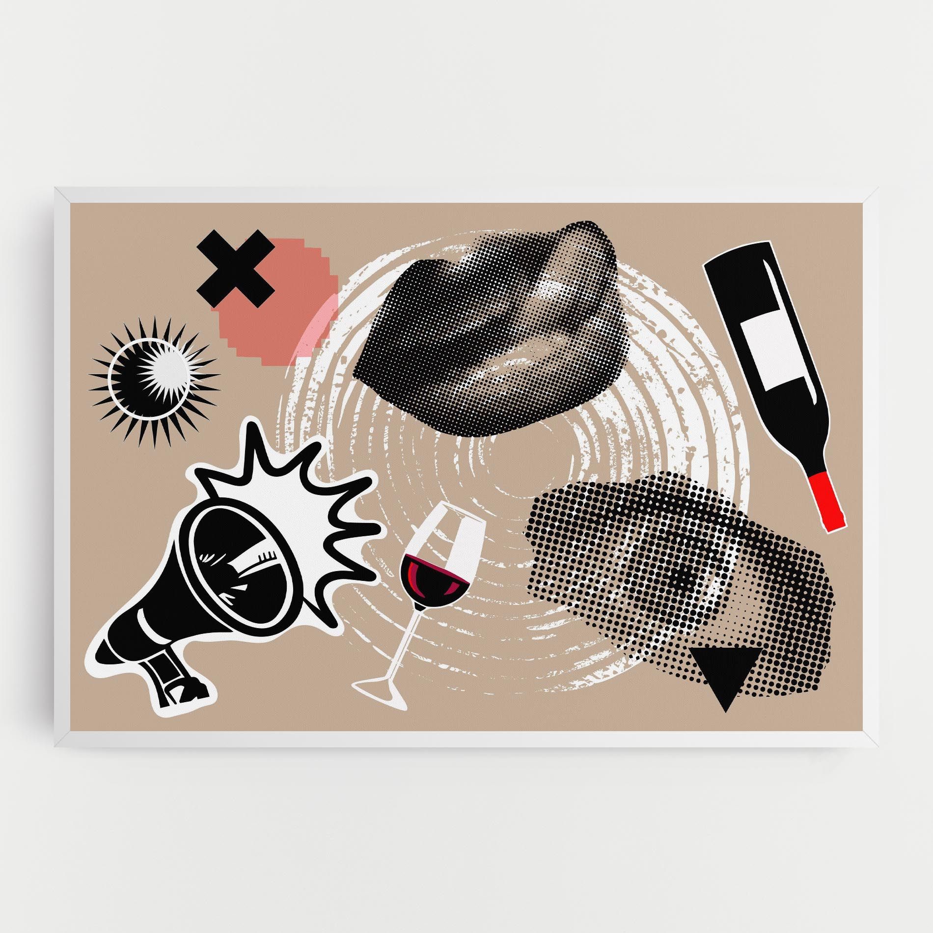 Lips Mouth Collage mockup 0