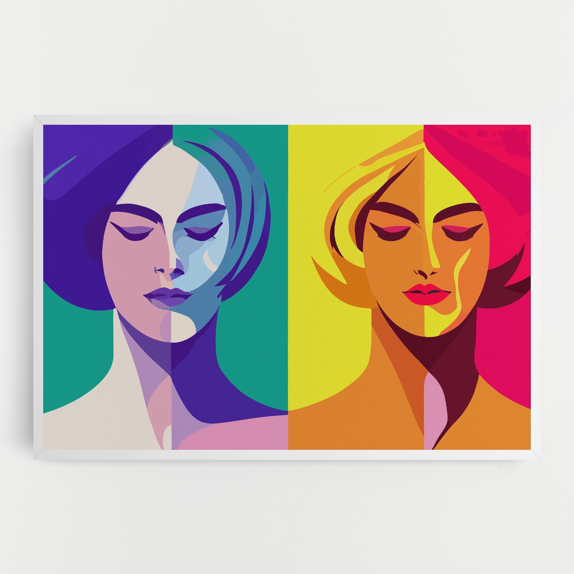 Vászonkép Winter Summer Girl mockup 0