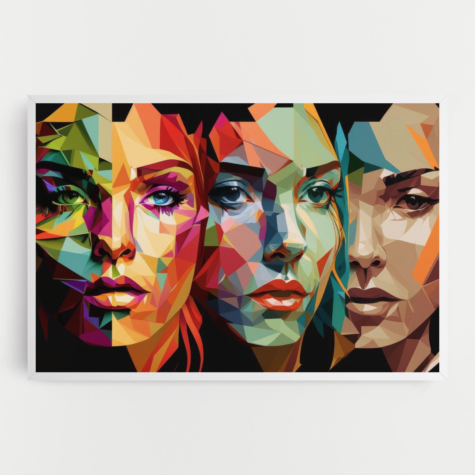 Vászonkép Women Face Collage mockup 0