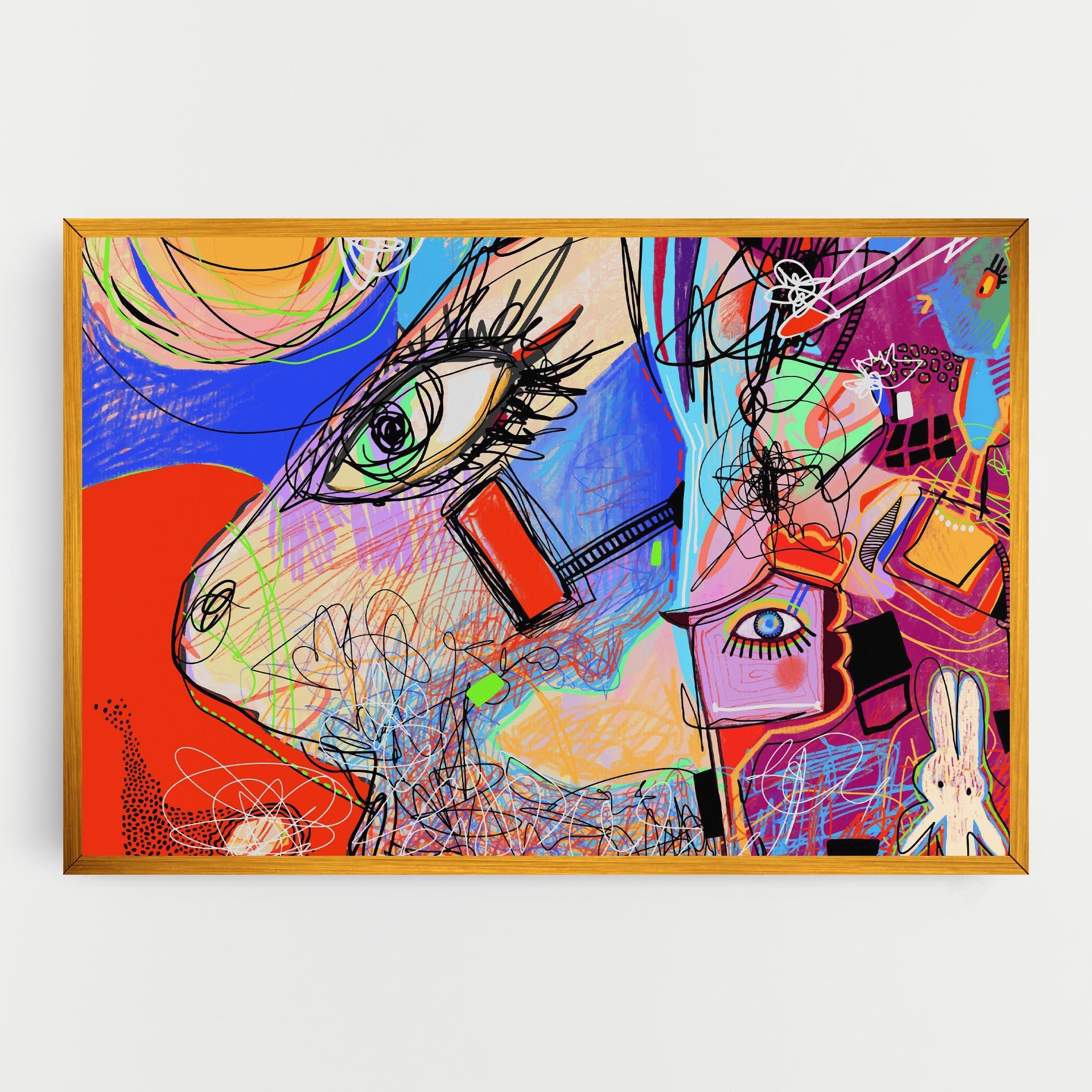 Vászonkép Animal Eye Art mockup 0