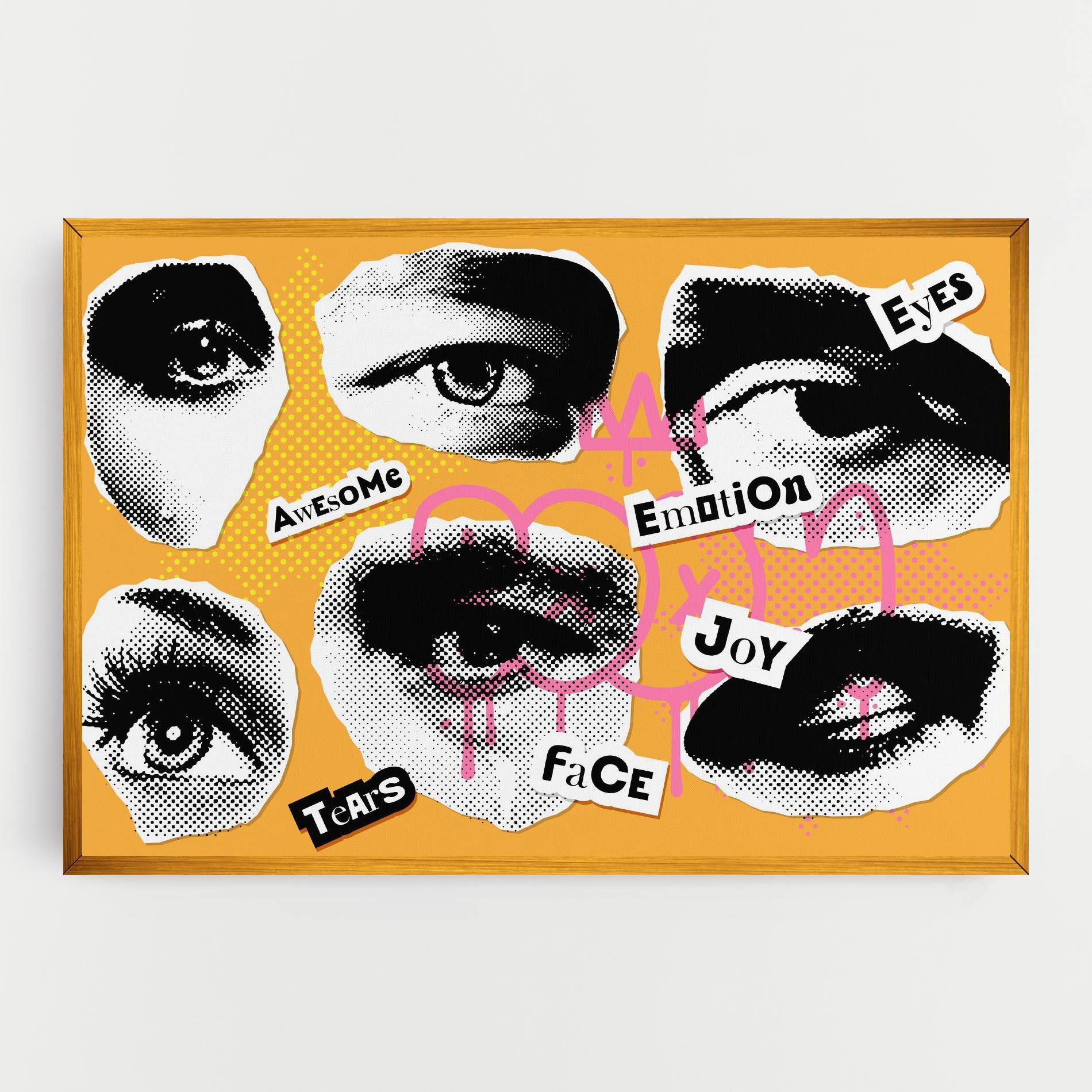 Vászonkép Awesome Emotions mockup 0