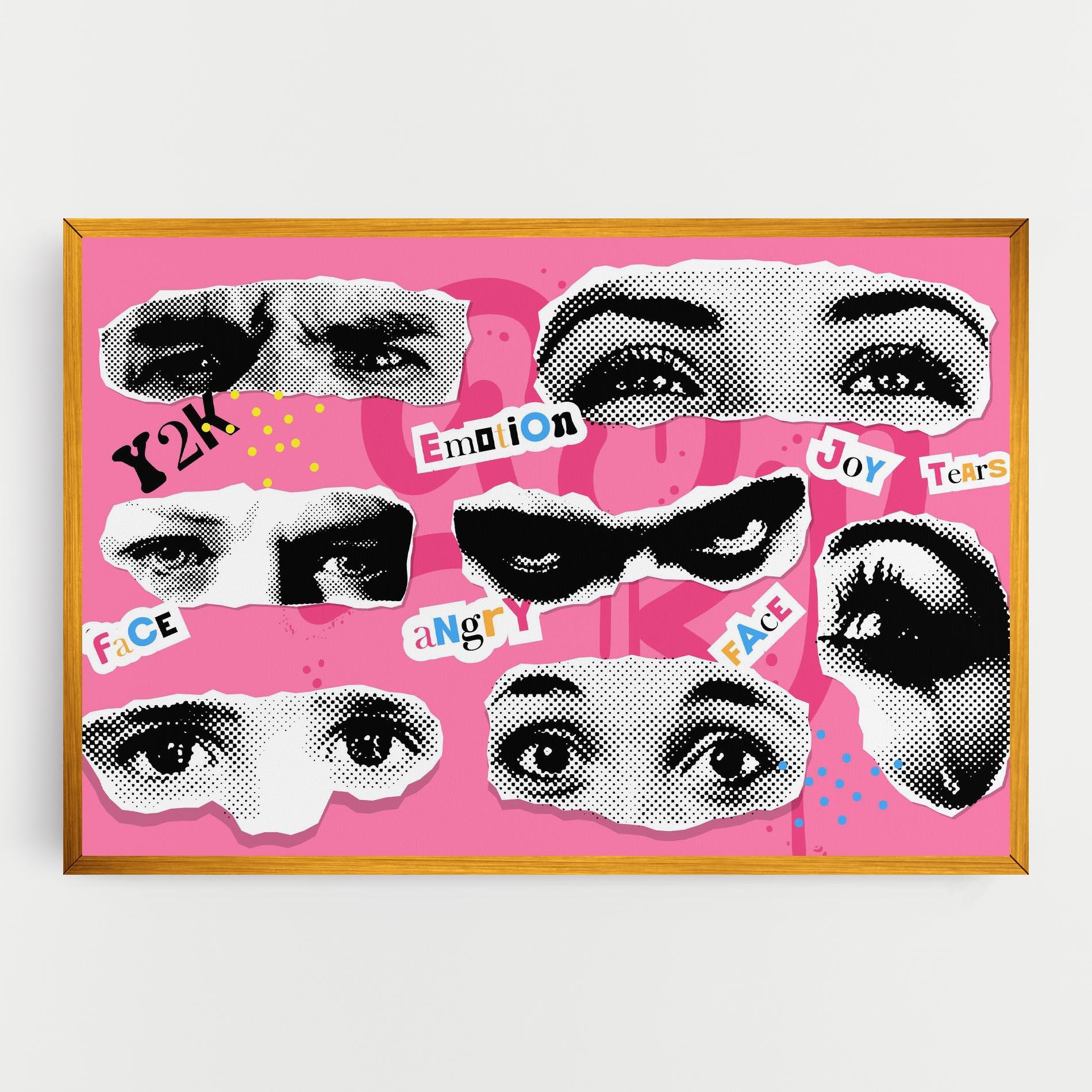 Vászonkép Eye Type mockup 0