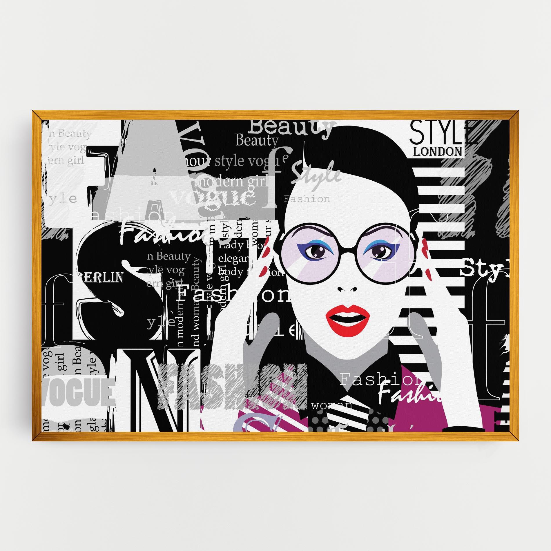 Vászonkép Fashion Collage mockup 0