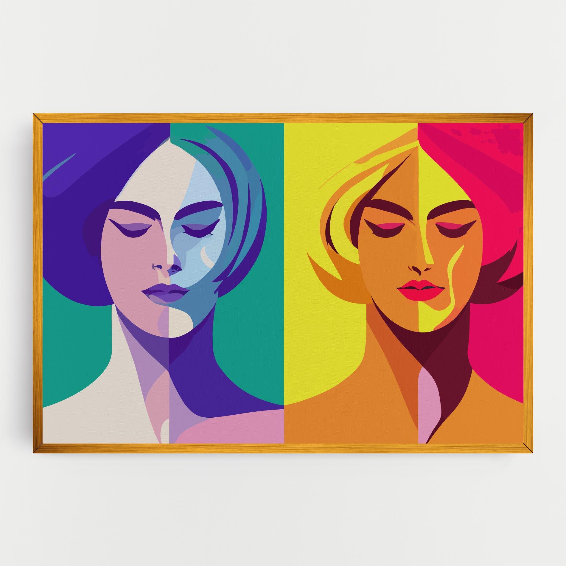 Vászonkép Winter Summer Girl mockup 0