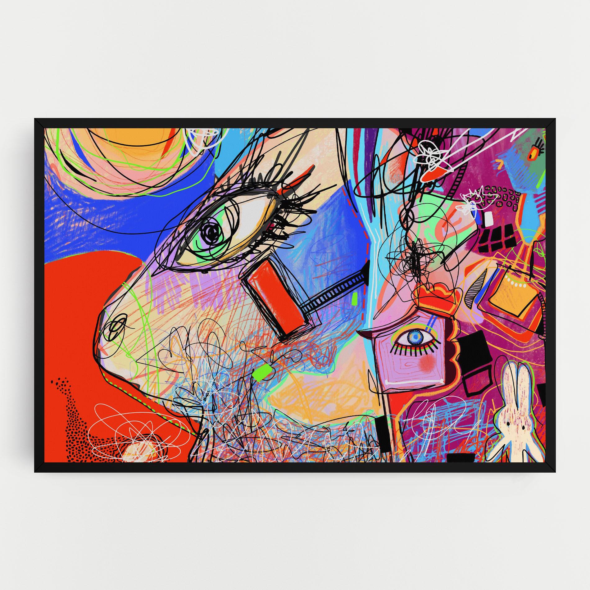 Vászonkép Animal Eye Art mockup 0