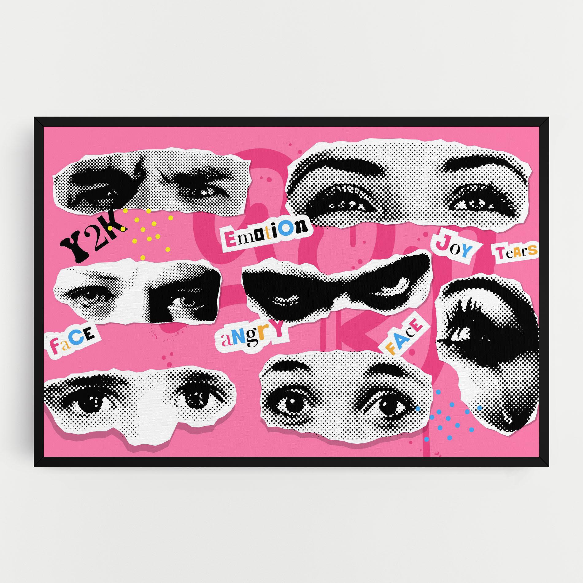 Vászonkép Eye Type mockup 0