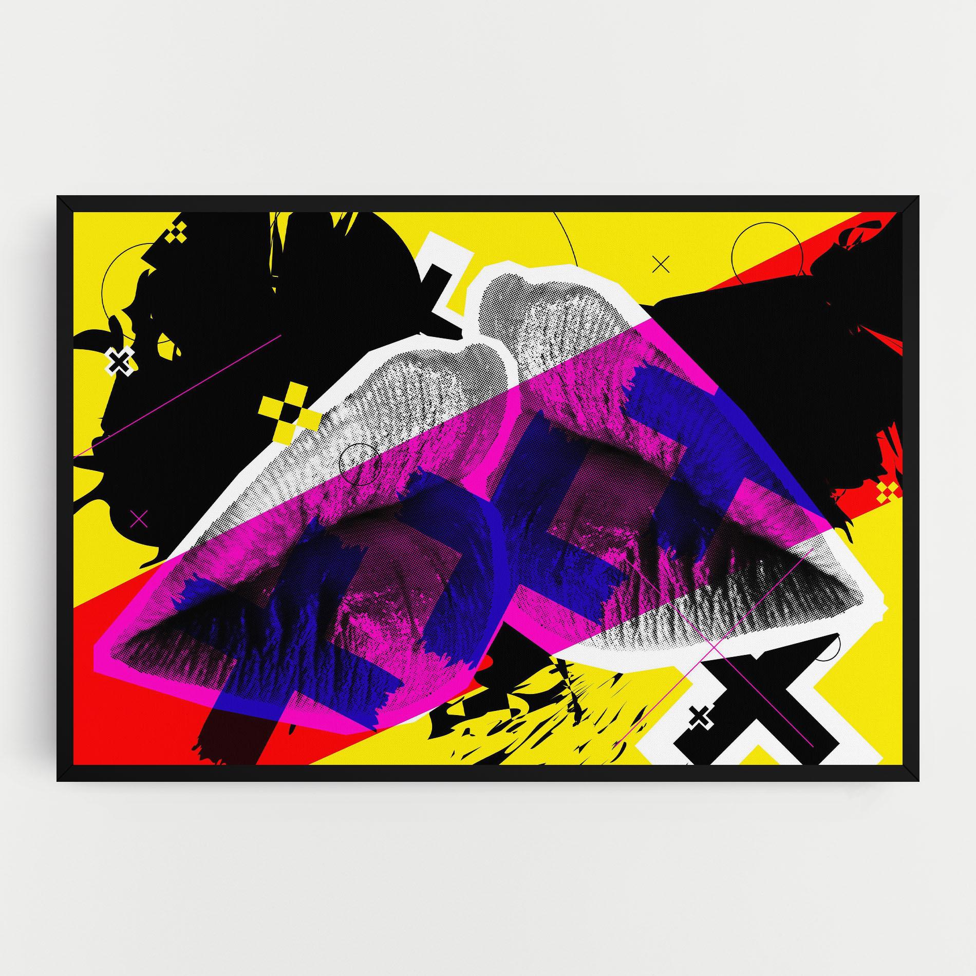 Vászonkép Lips Purple Light mockup 0