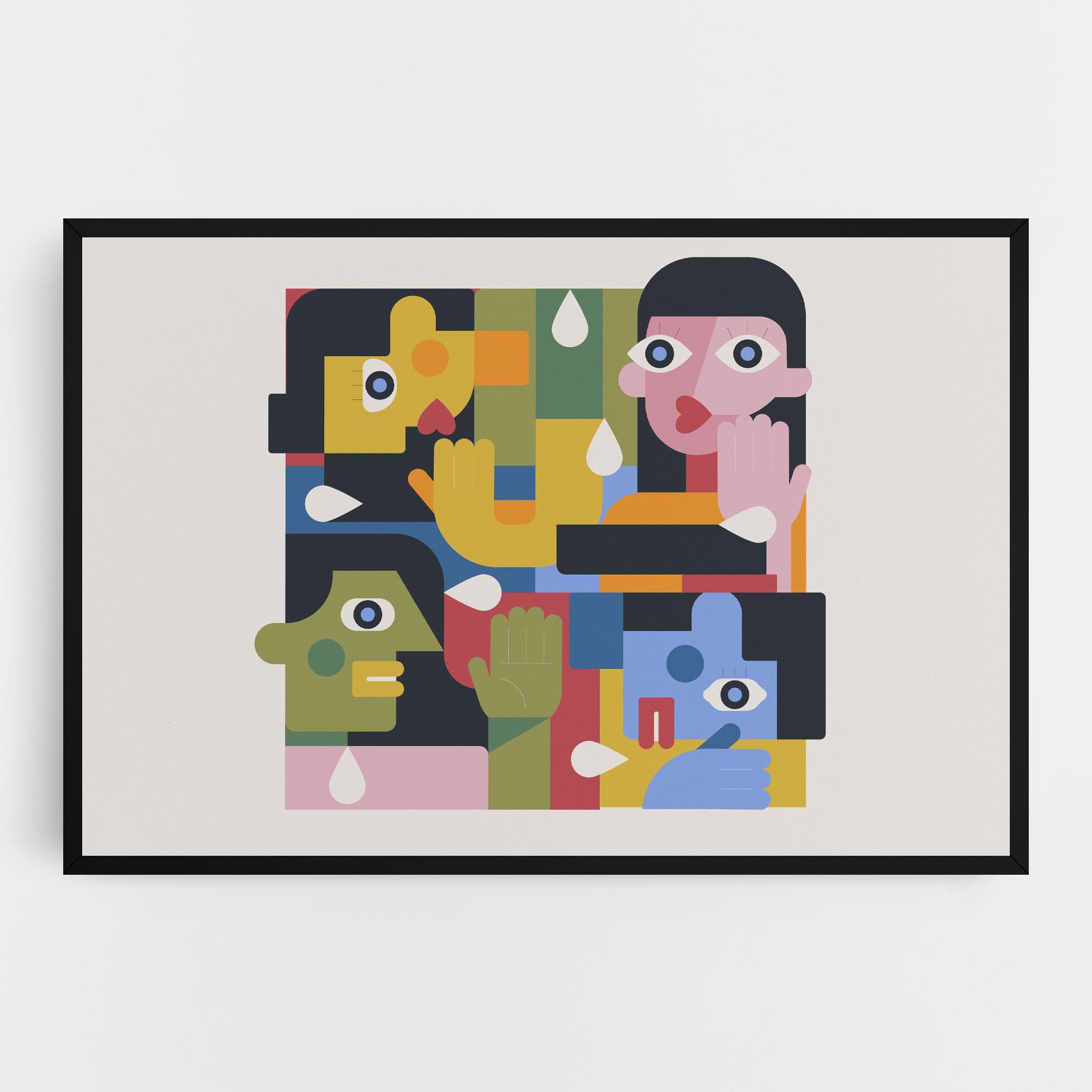 Minimal People Collage mockup 0