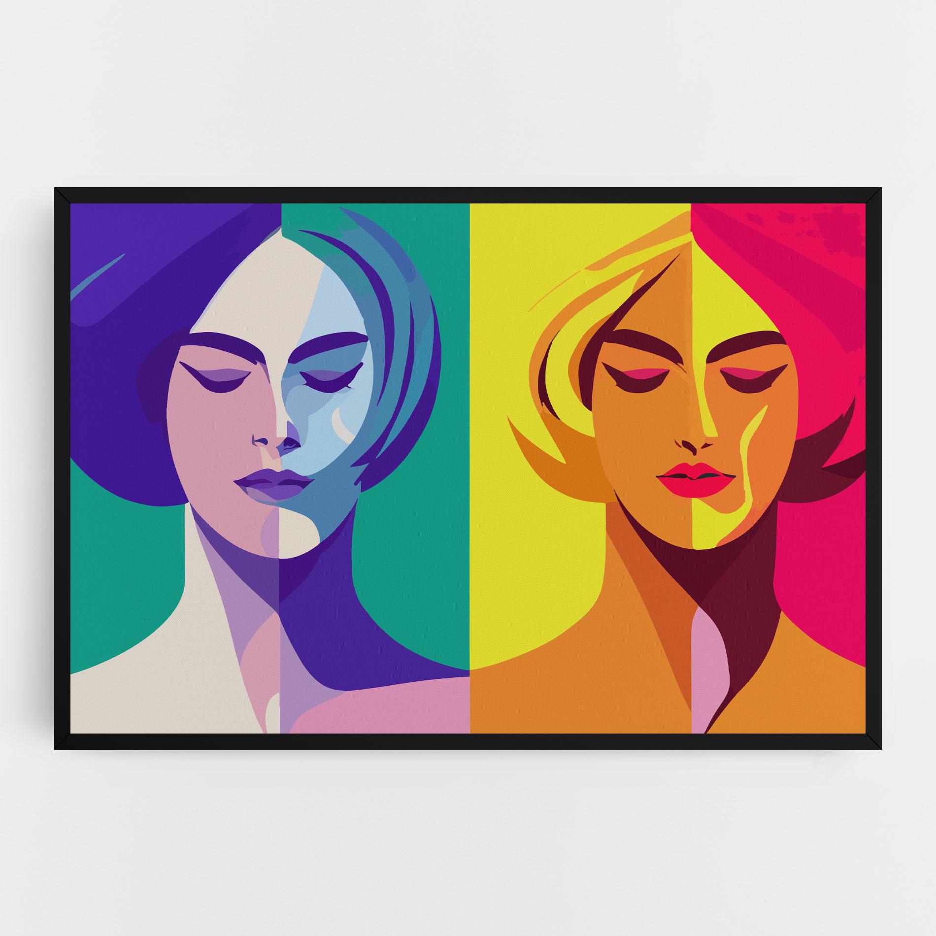 Vászonkép Winter Summer Girl mockup 0