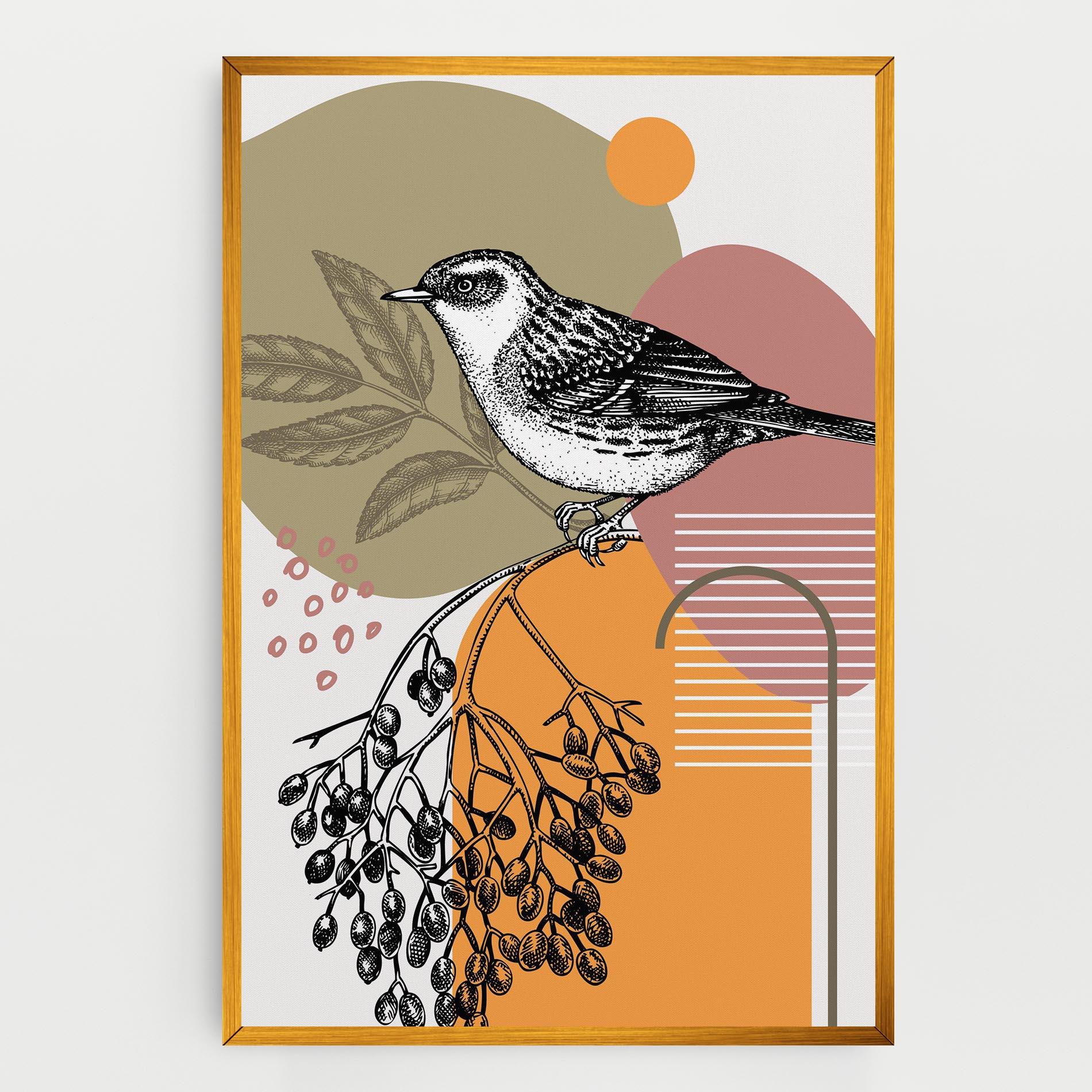 Vászonkép Bird Collage mockup 0