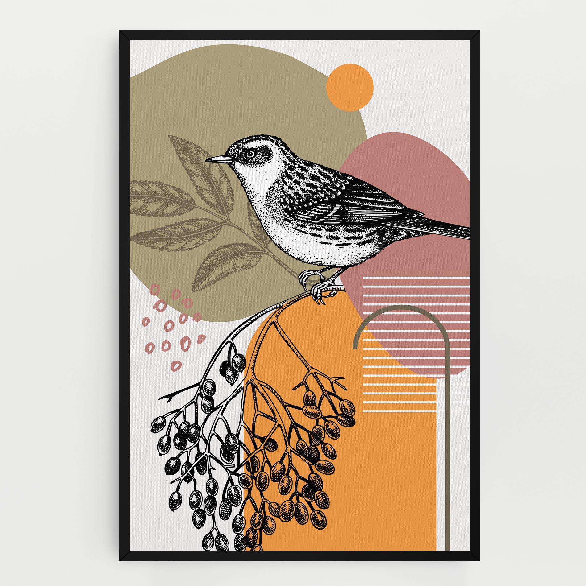 Vászonkép Bird Collage mockup 0