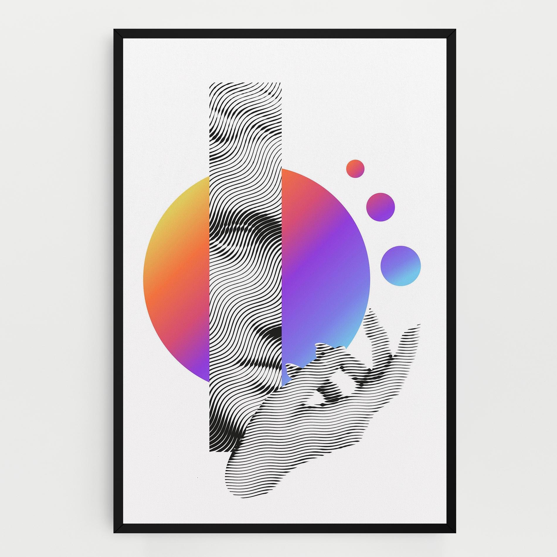 Vászonkép Orange Light Statue mockup 0