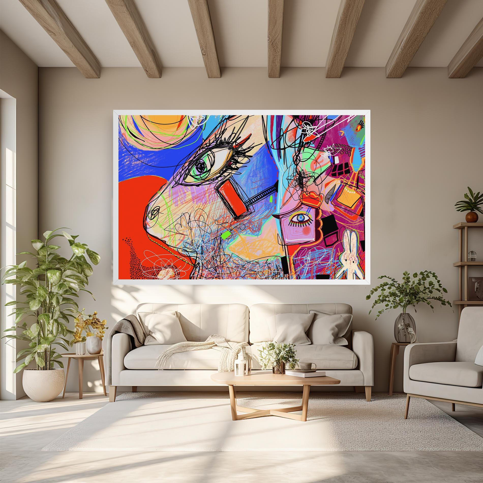 Vászonkép Animal Eye Art mockup 6