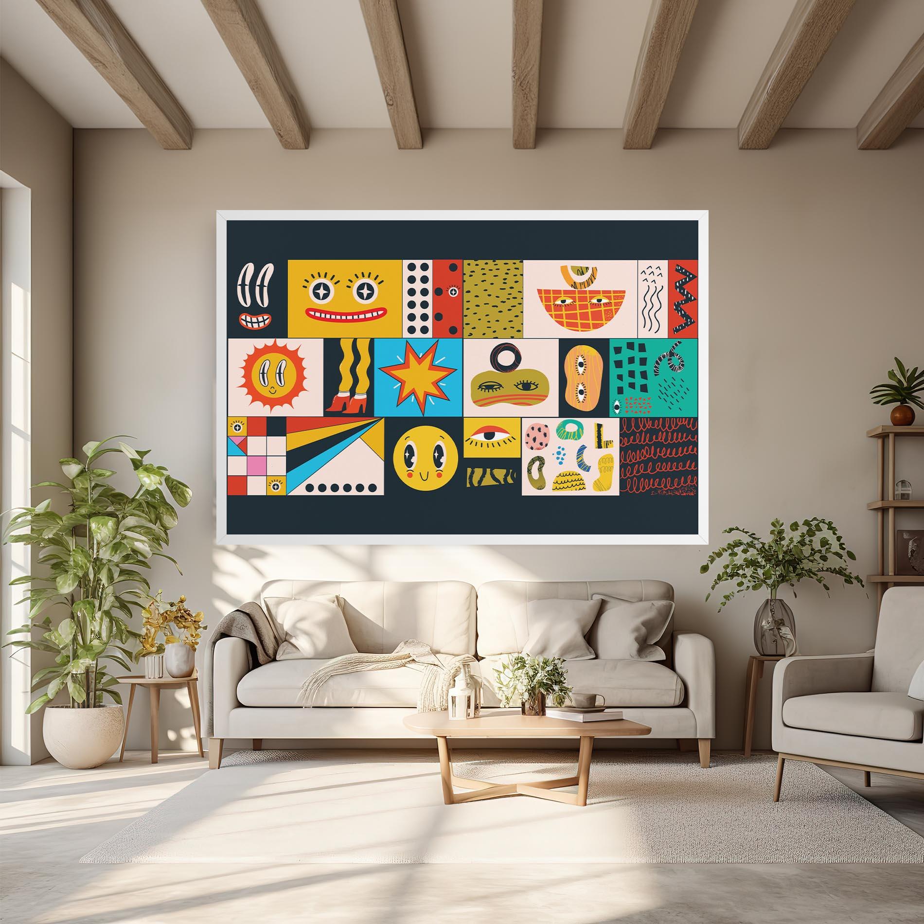 Vászonkép Cool Eye Shape mockup 6