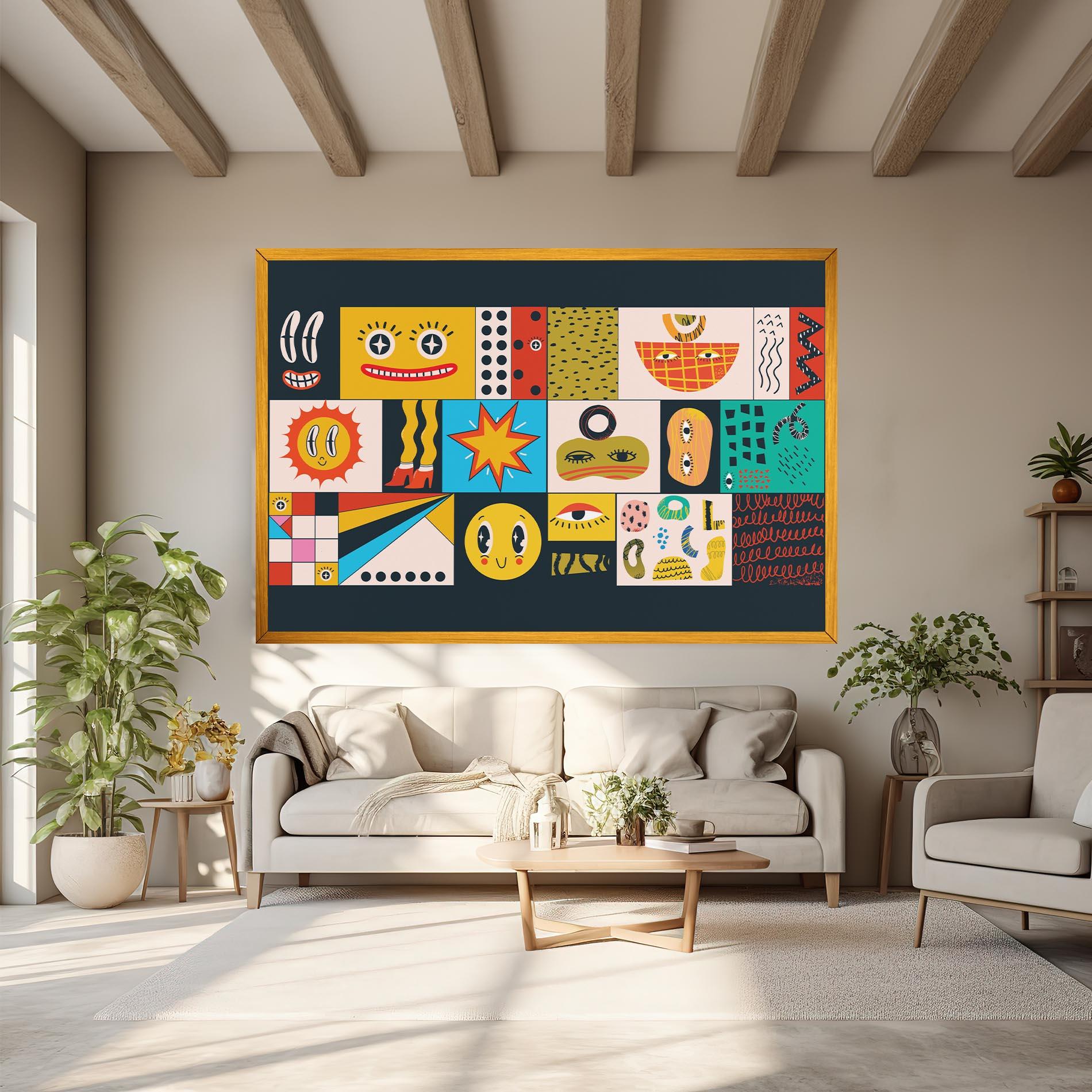 Vászonkép Cool Eye Shape mockup 6