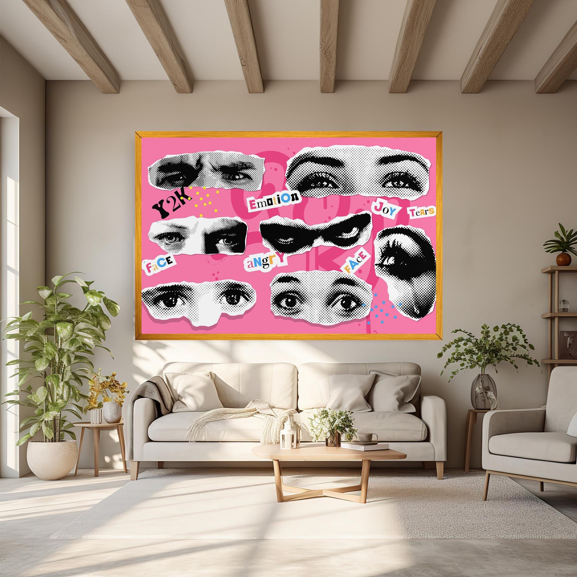 Vászonkép Eye Type mockup 6