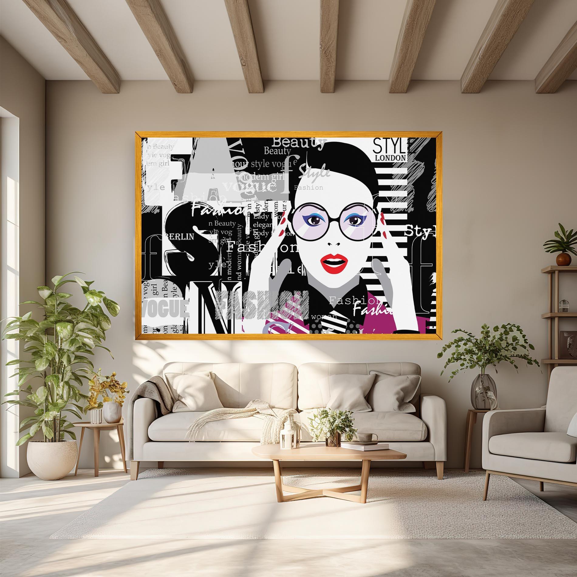 Vászonkép Fashion Collage mockup 6