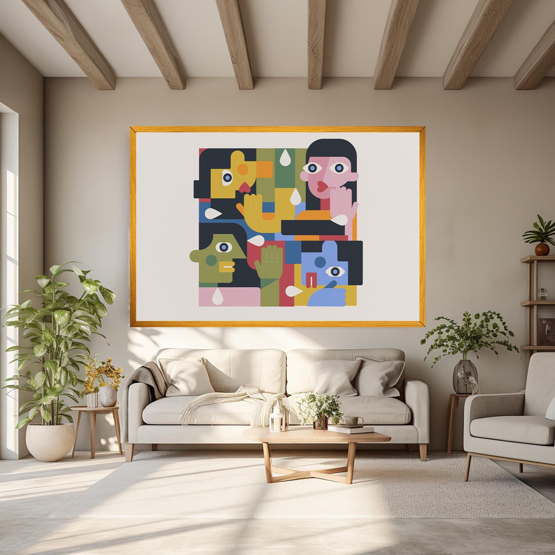 Minimal People Collage mockup 6