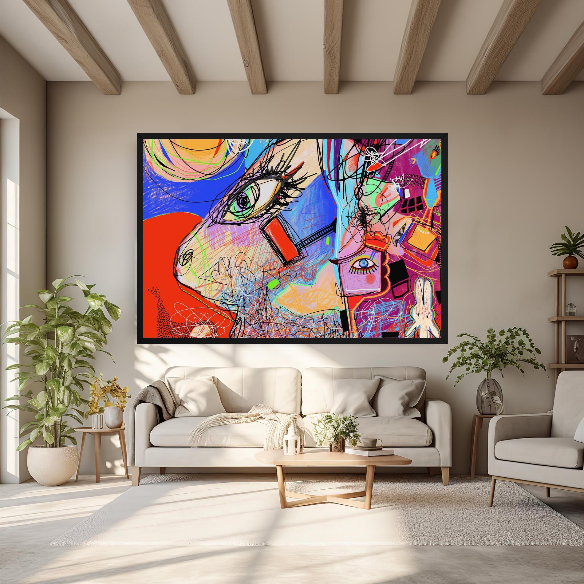 Vászonkép Animal Eye Art mockup 6