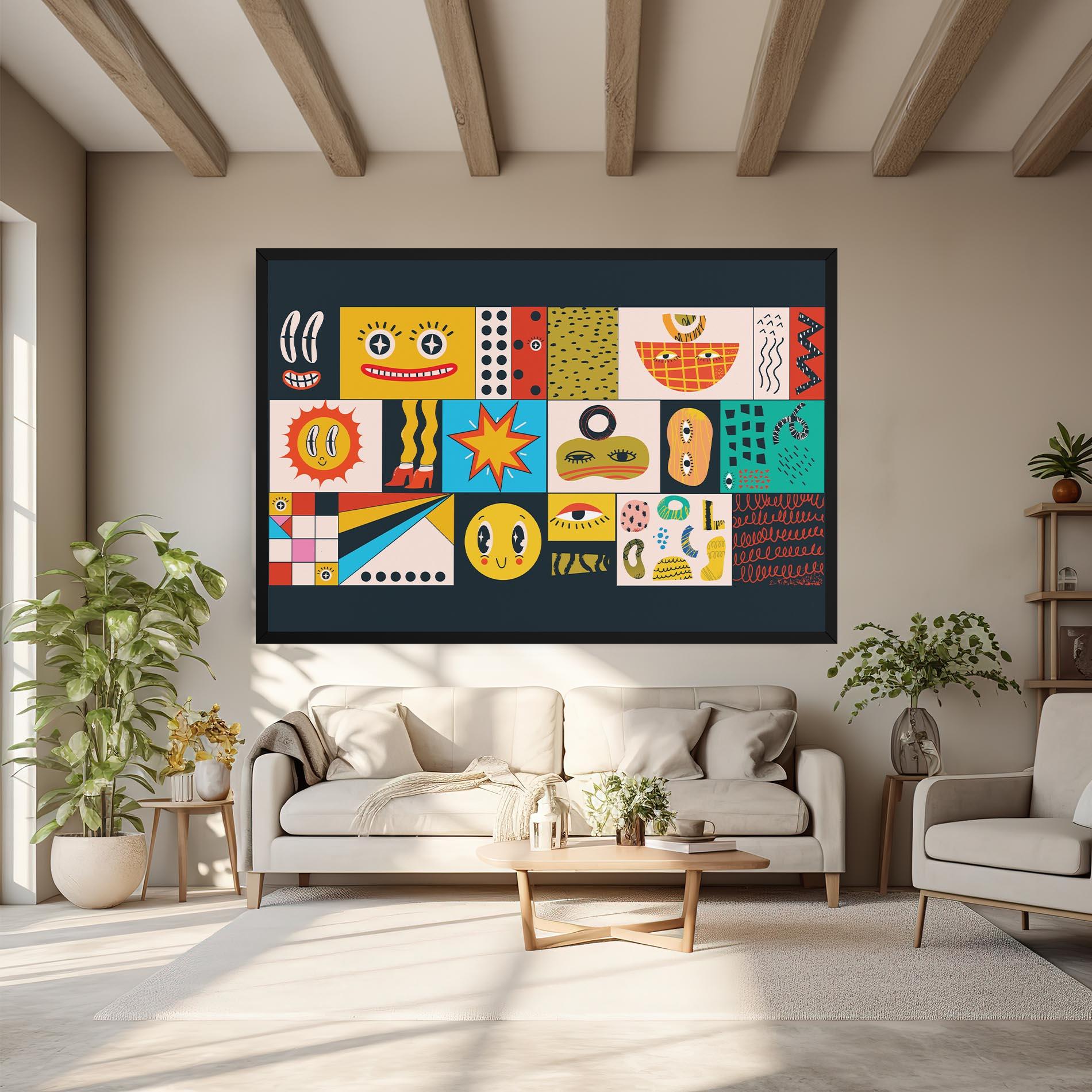 Vászonkép Cool Eye Shape mockup 6