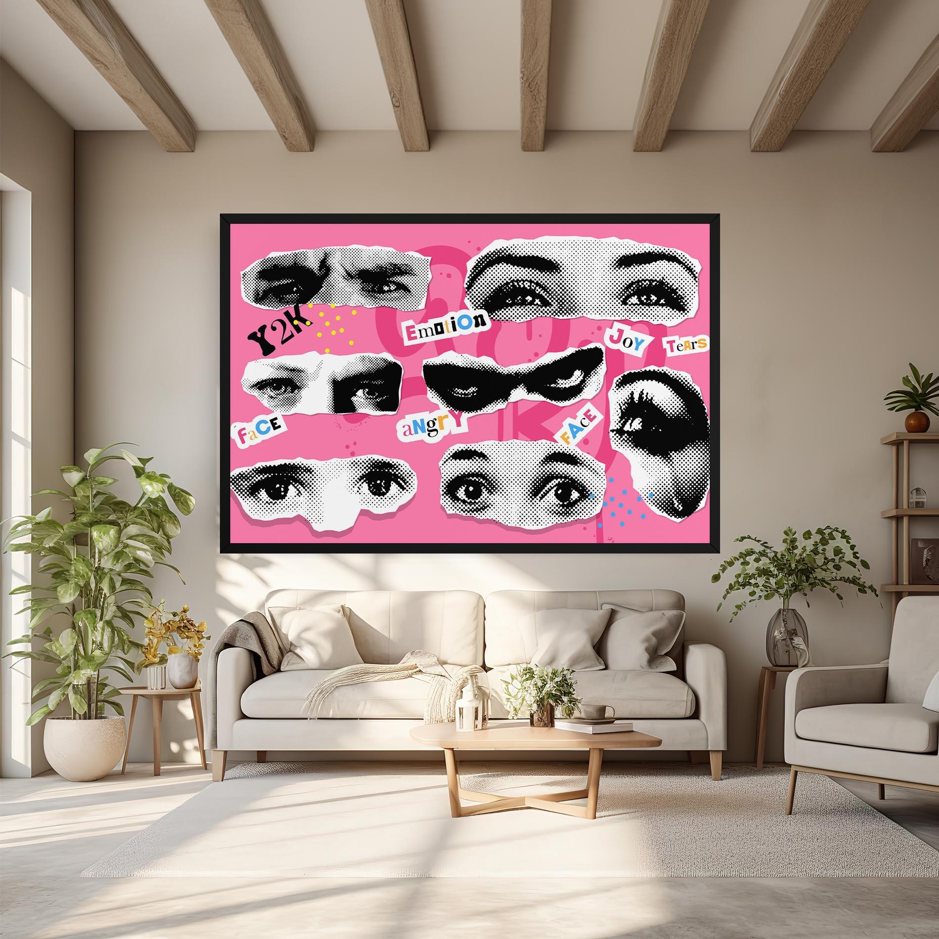 Vászonkép Eye Type mockup 6