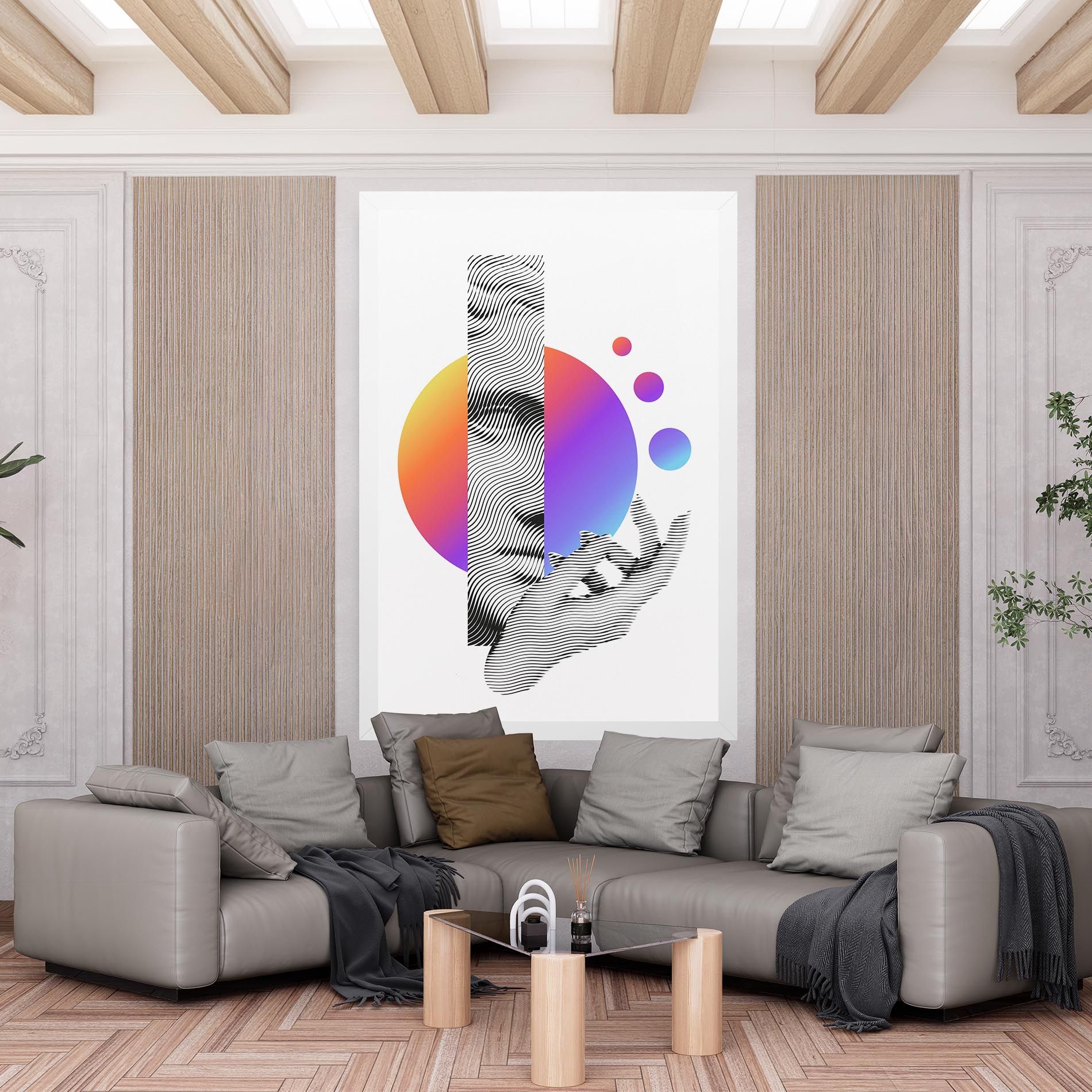 Orange Light Statue mockup 6