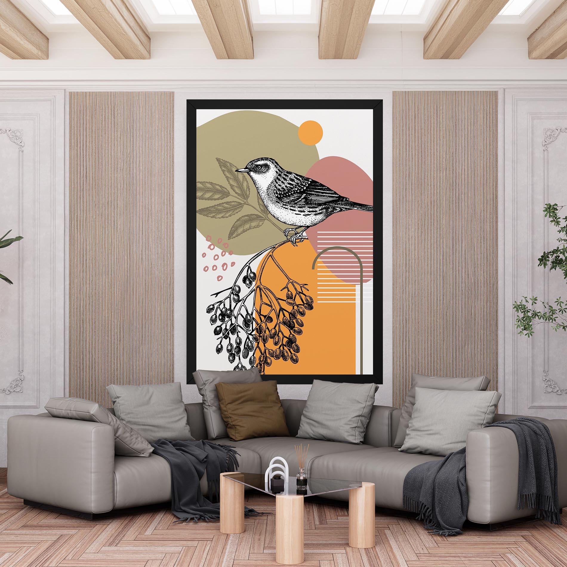 Vászonkép Bird Collage mockup 6