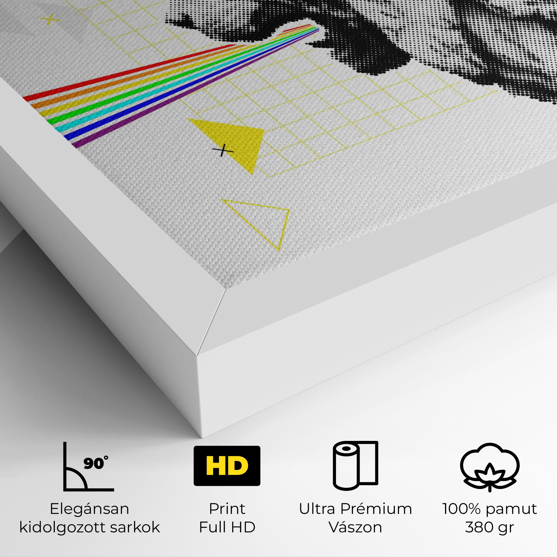 Vászonkép Lion Collage mockup 4