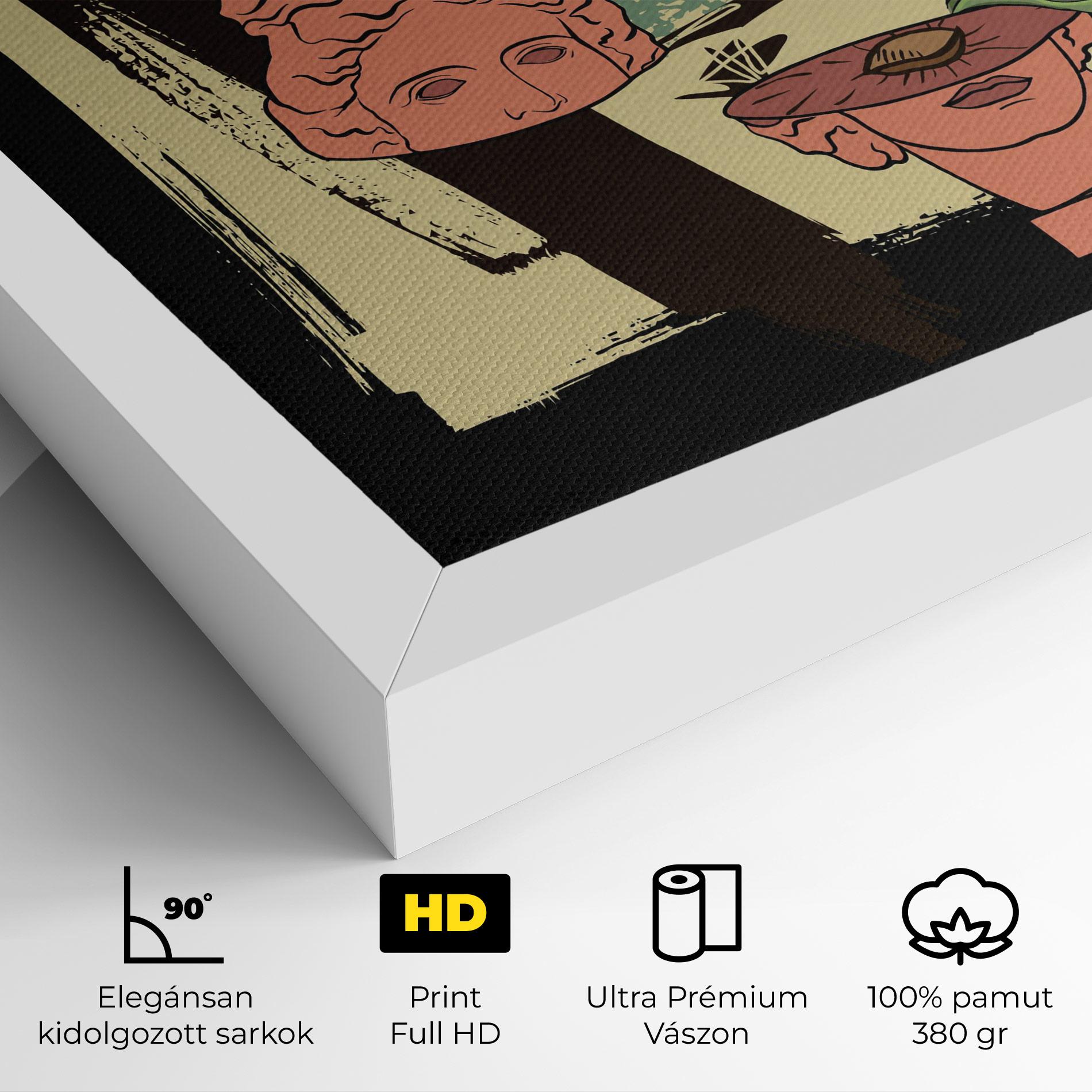 Vászonkép Statue Fruit mockup 4