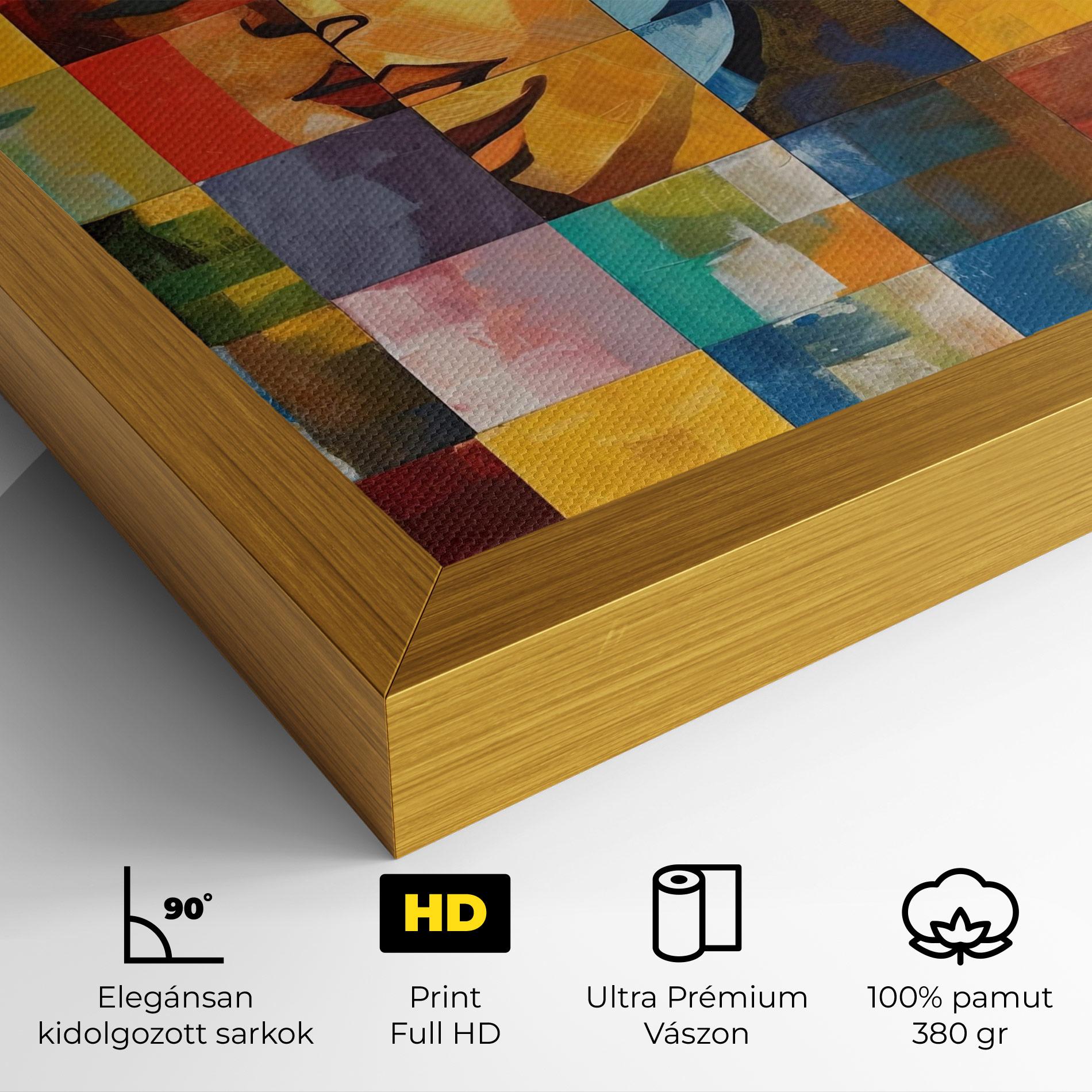 Vászonkép Abstract Concept Collage mockup 4