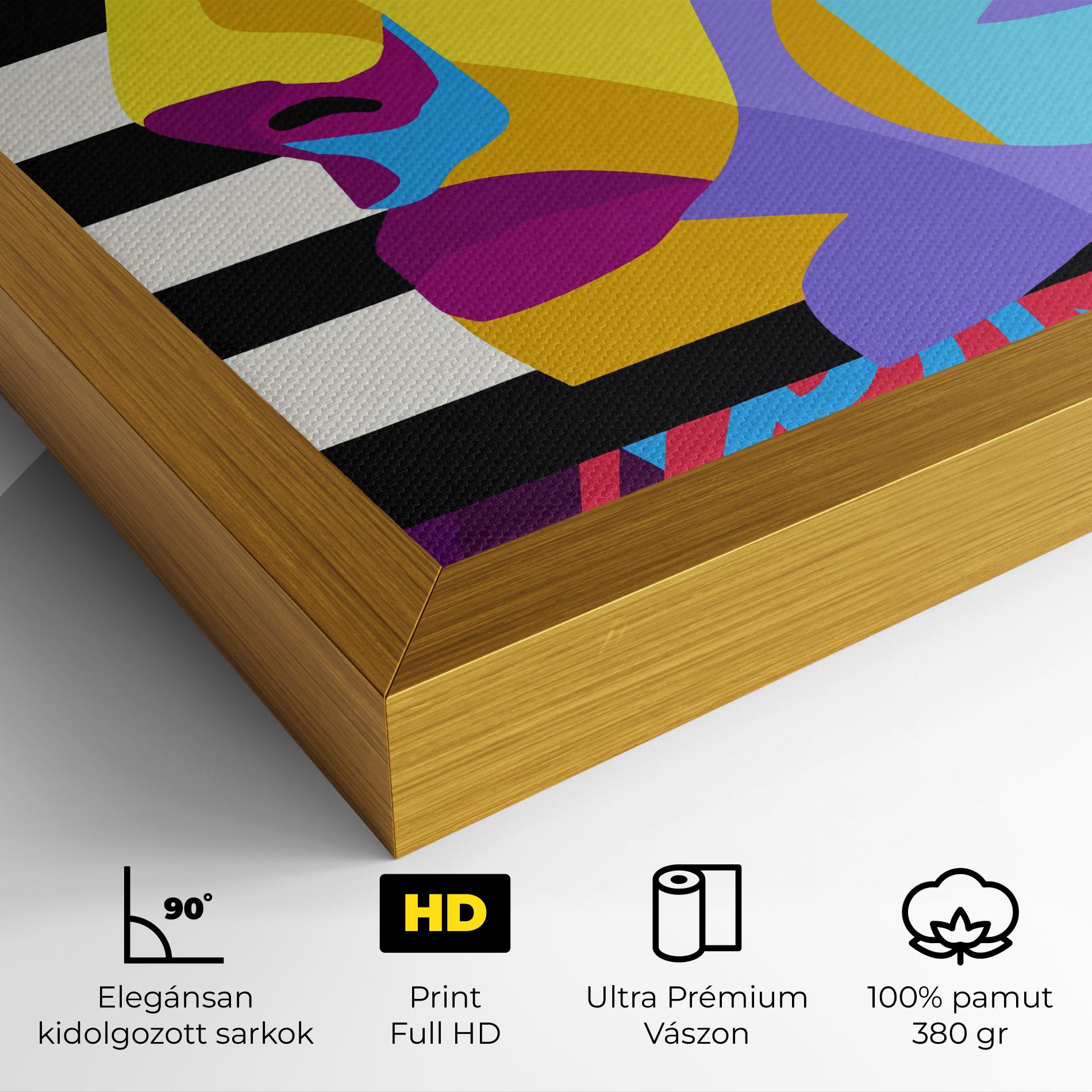 Vászonkép Abstract Male Face mockup 4