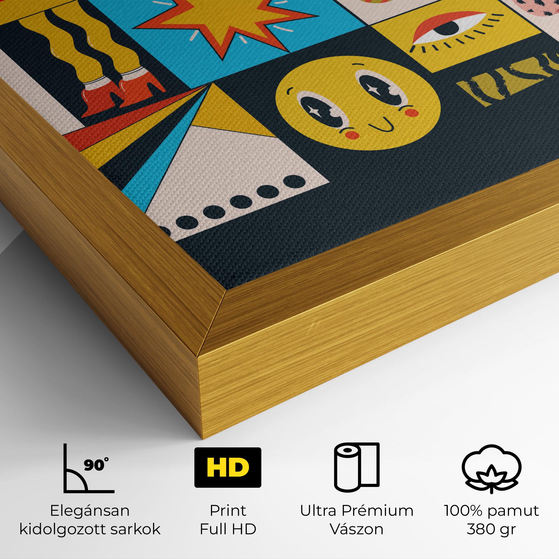 Vászonkép Cool Eye Shape mockup 4