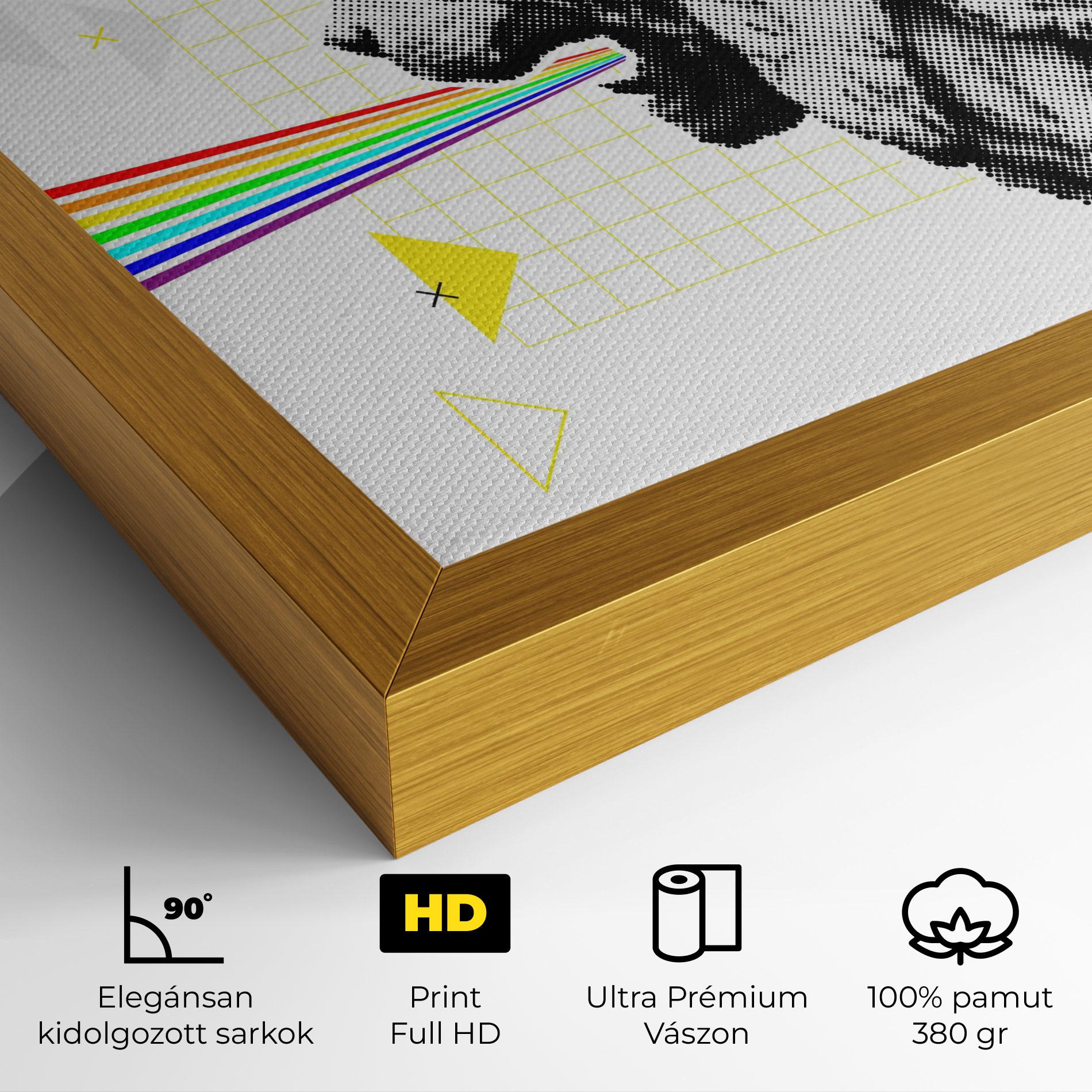 Vászonkép Lion Collage mockup 4