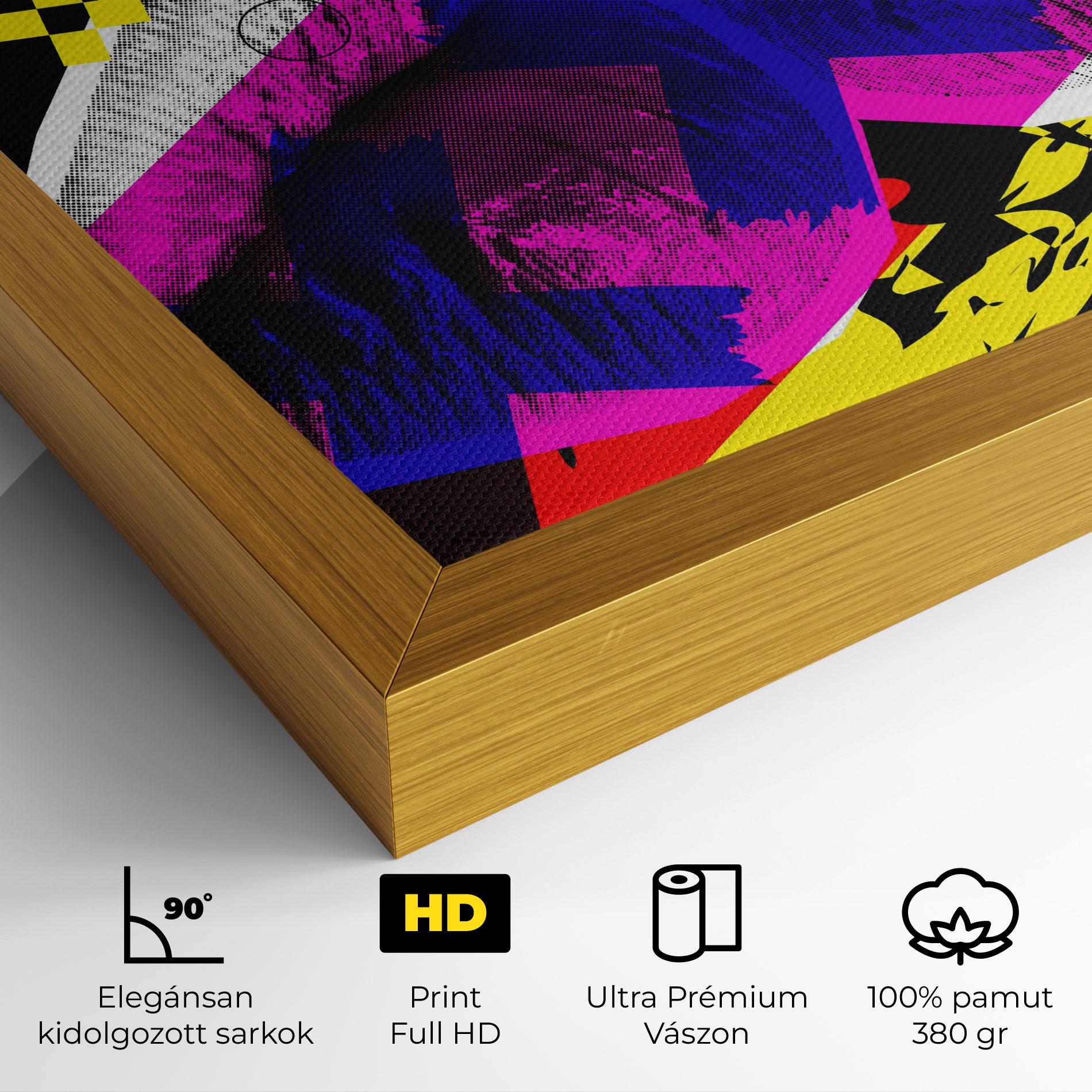 Vászonkép Lips Purple Light mockup 4