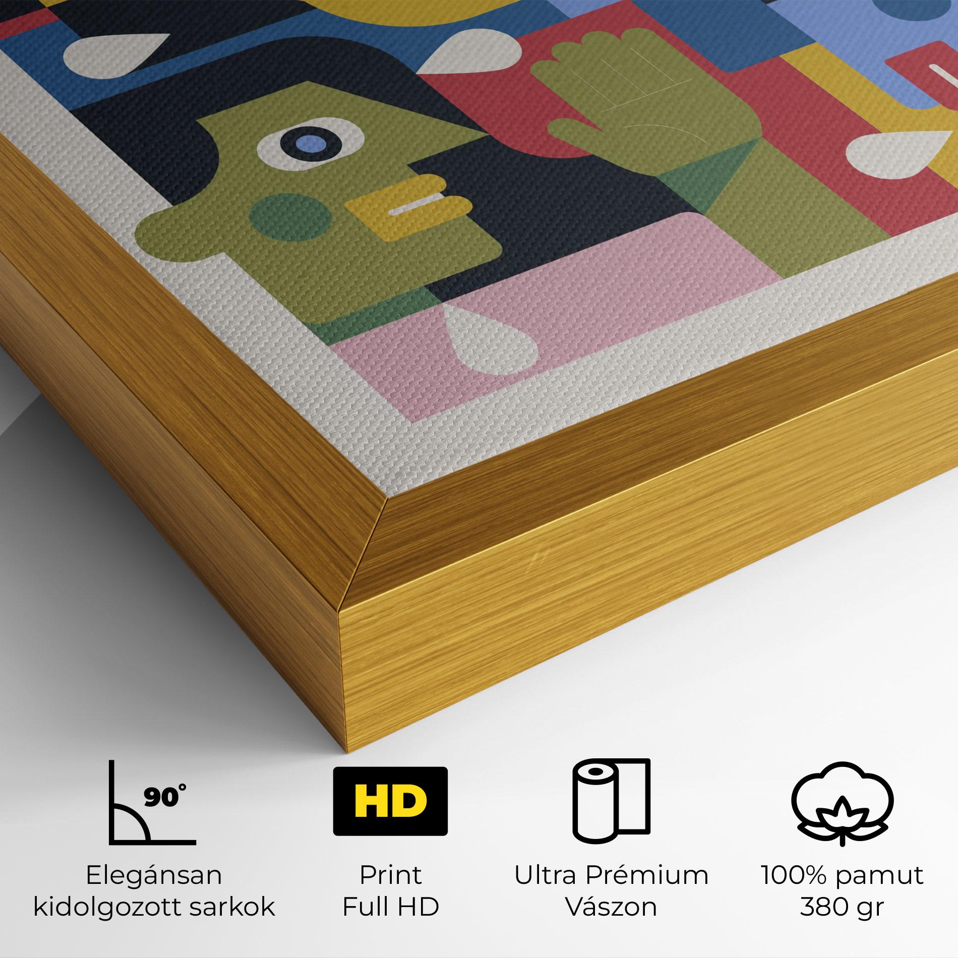 Vászonkép Minimal People Collage mockup 4