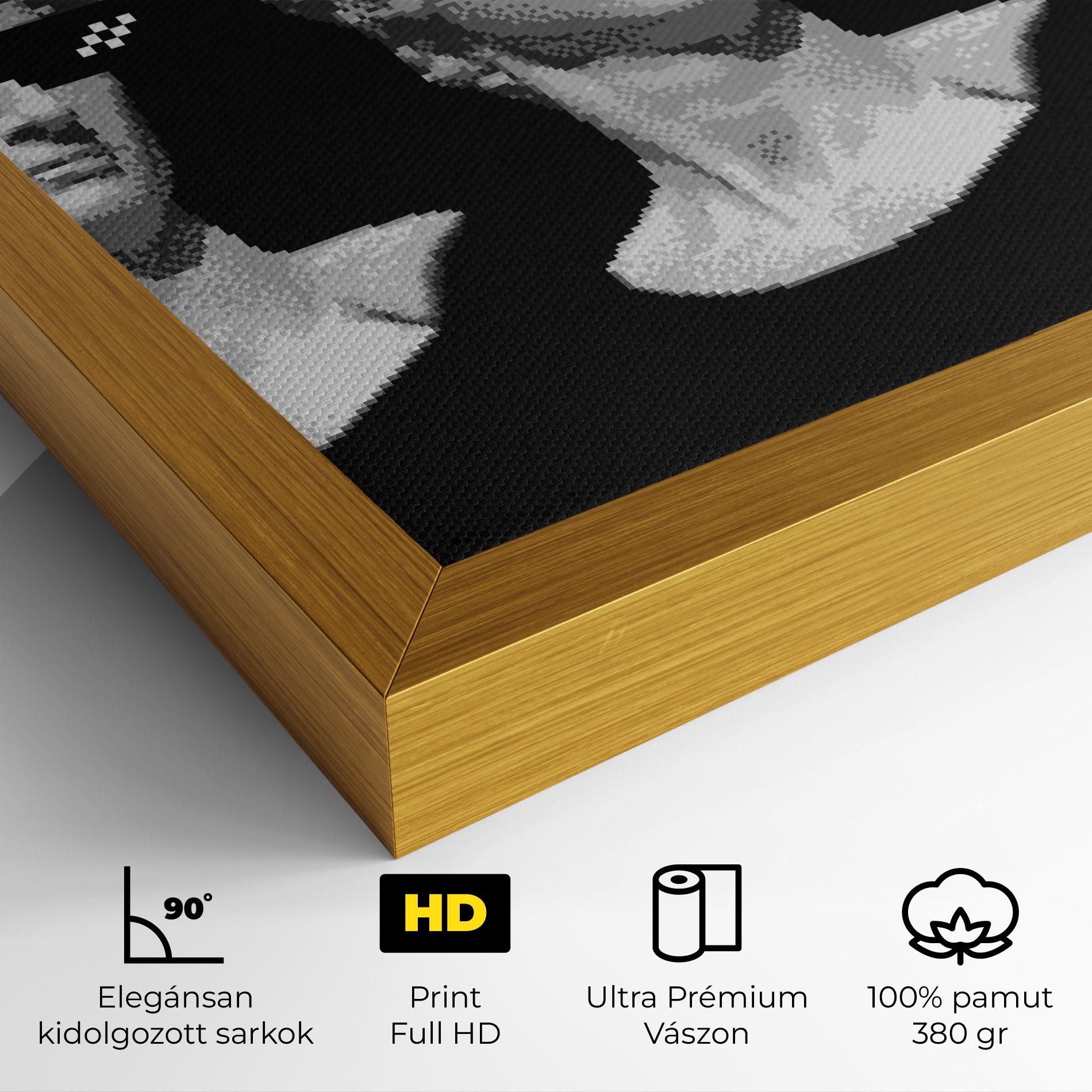 Vászonkép Statue Smoking mockup 4