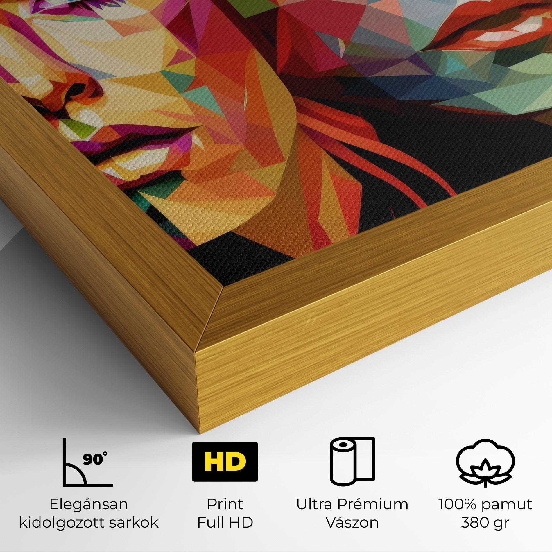 Vászonkép Women Face Collage mockup 4