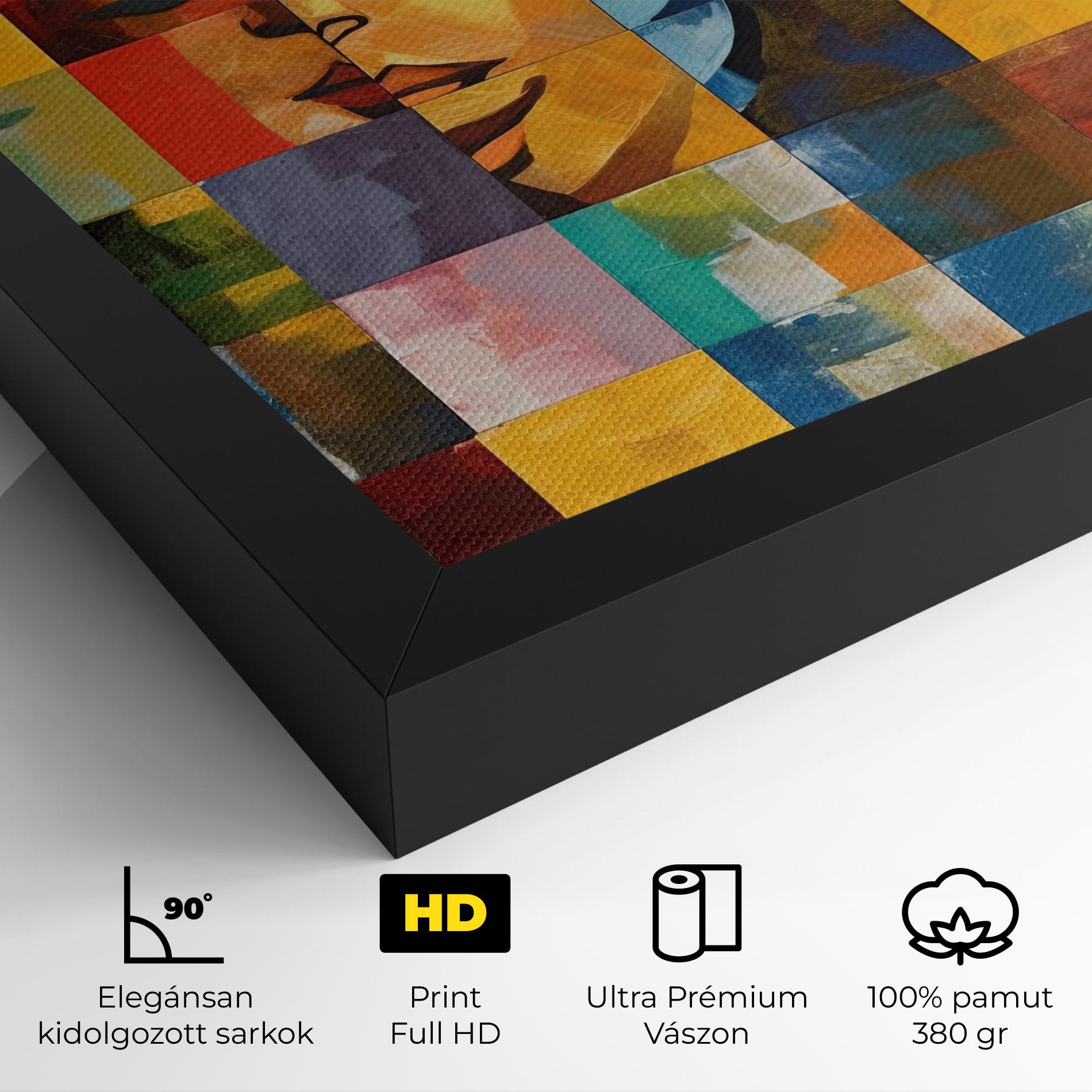 Vászonkép Abstract Concept Collage mockup 4