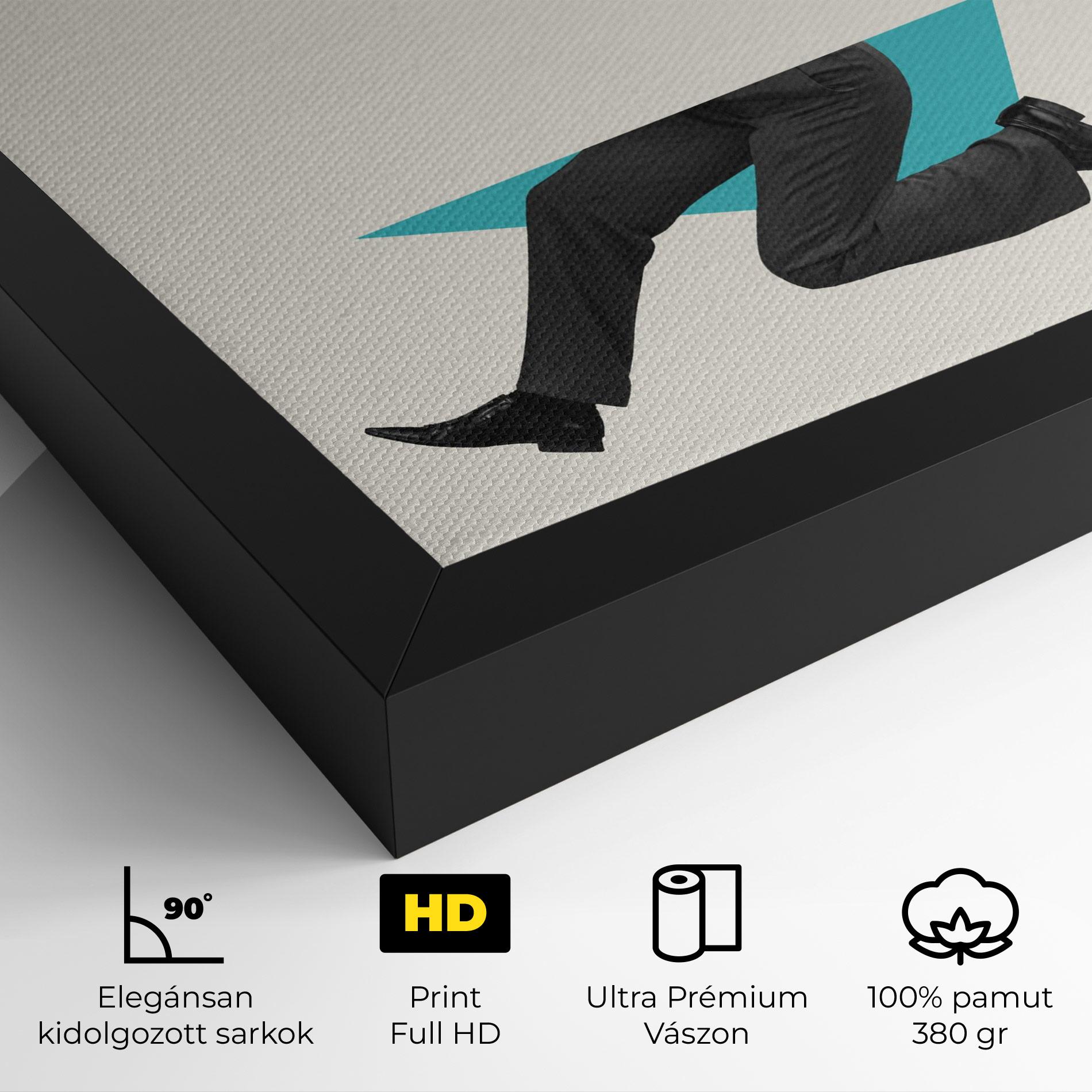 Vászonkép Businessman Collage mockup 4