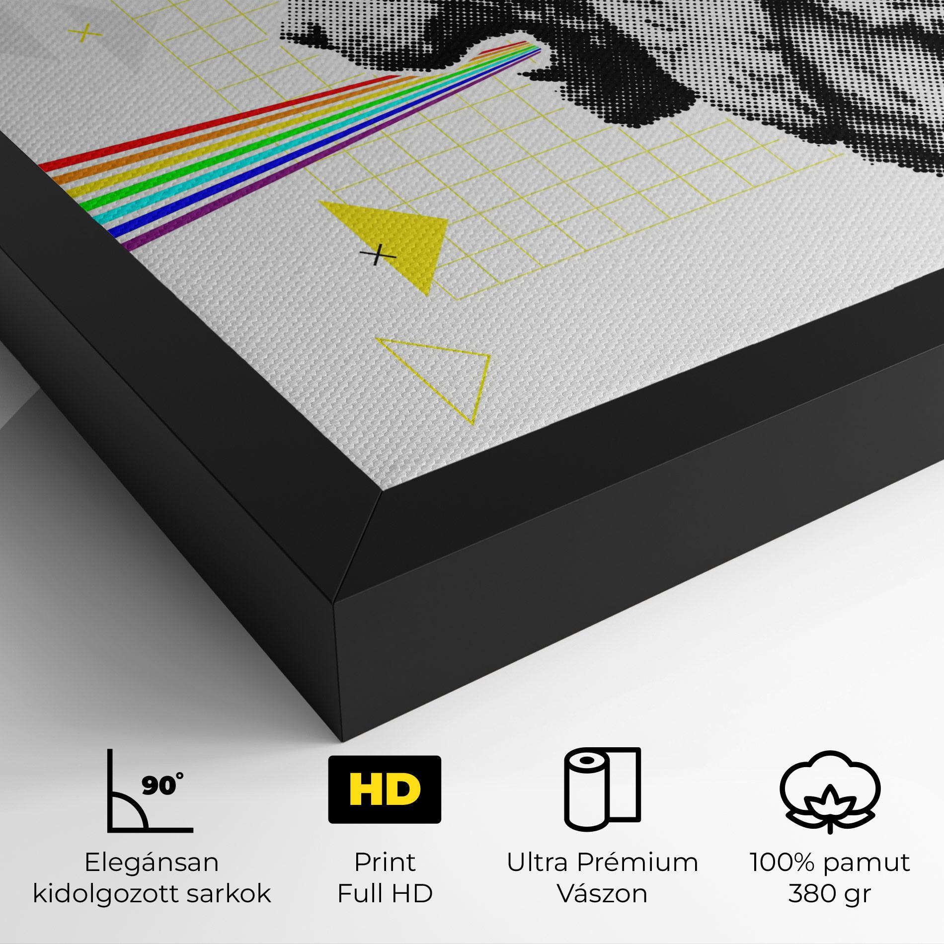 Vászonkép Lion Collage mockup 4