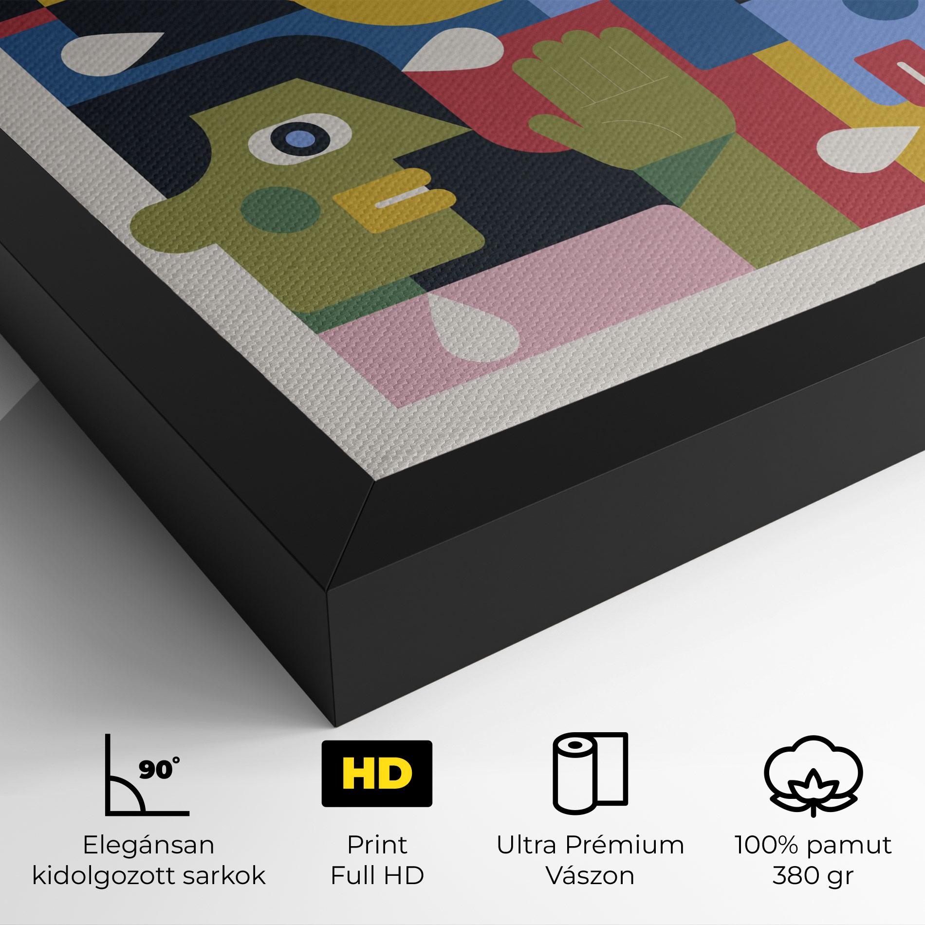 Vászonkép Minimal People Collage mockup 4