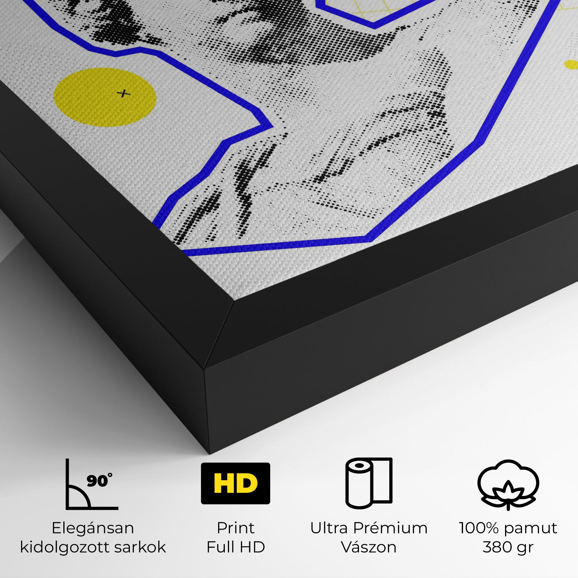 Vászonkép Rainbow Statue mockup 4