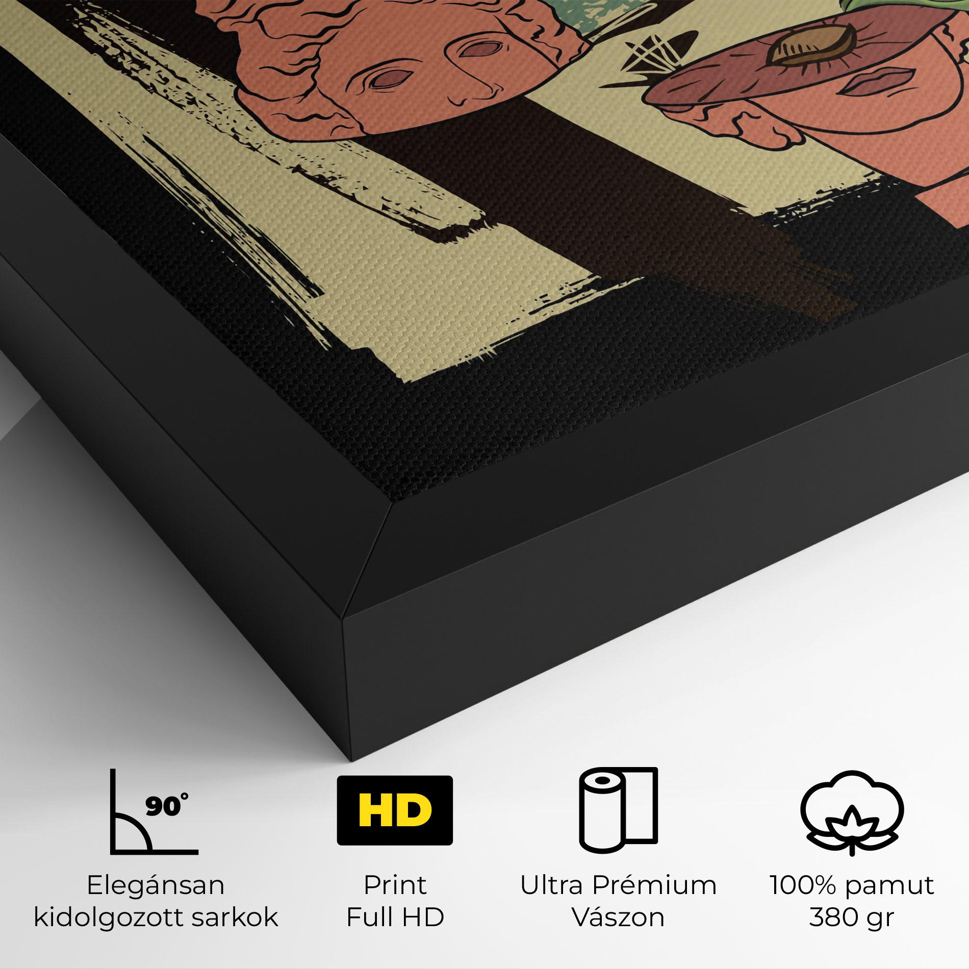 Vászonkép Statue Fruit mockup 4