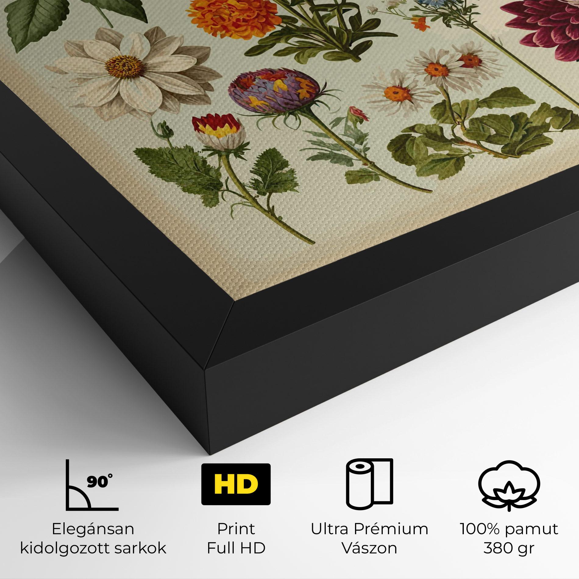 Vászonkép Vintage Botanical mockup 4