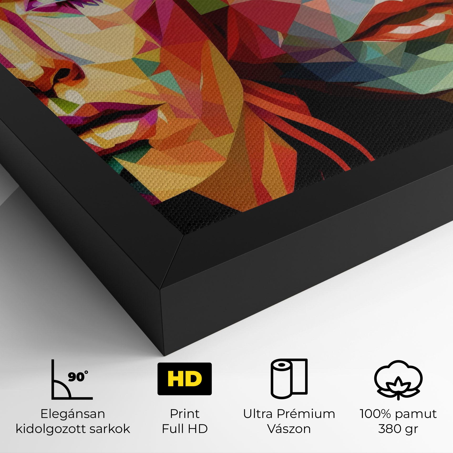 Vászonkép Women Face Collage mockup 4