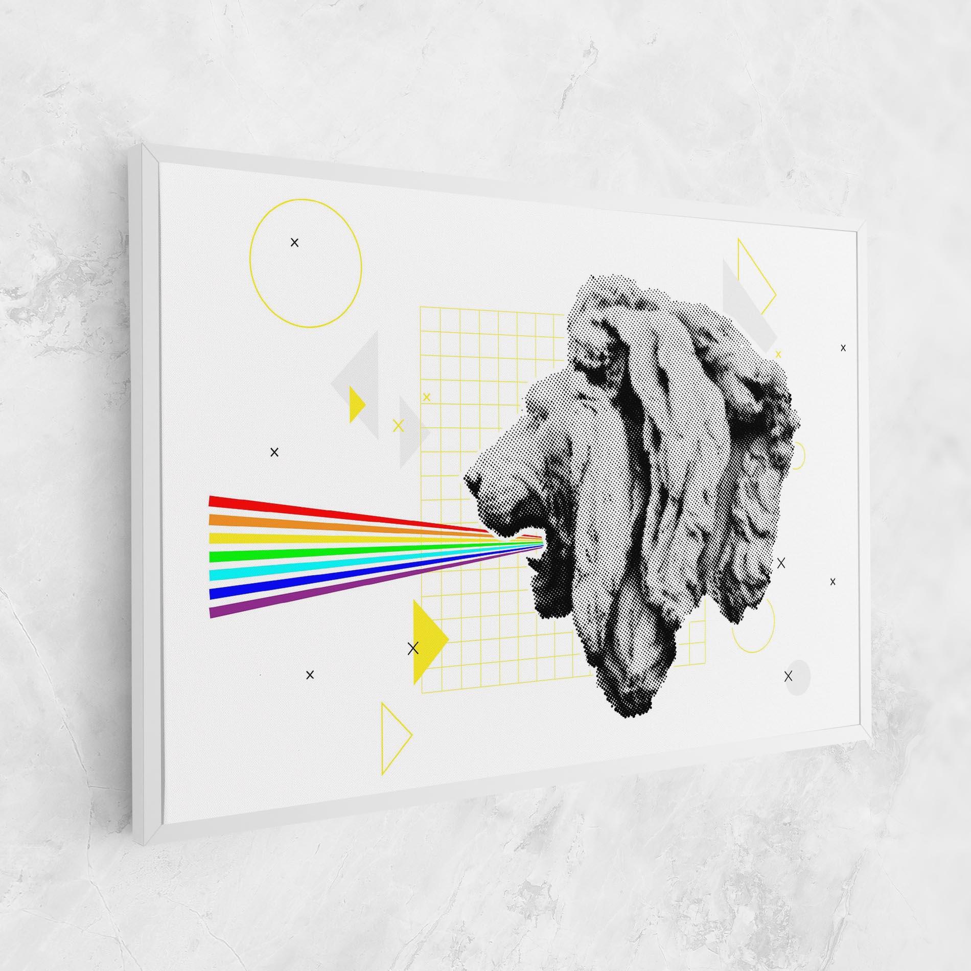 Vászonkép Lion Collage mockup 1