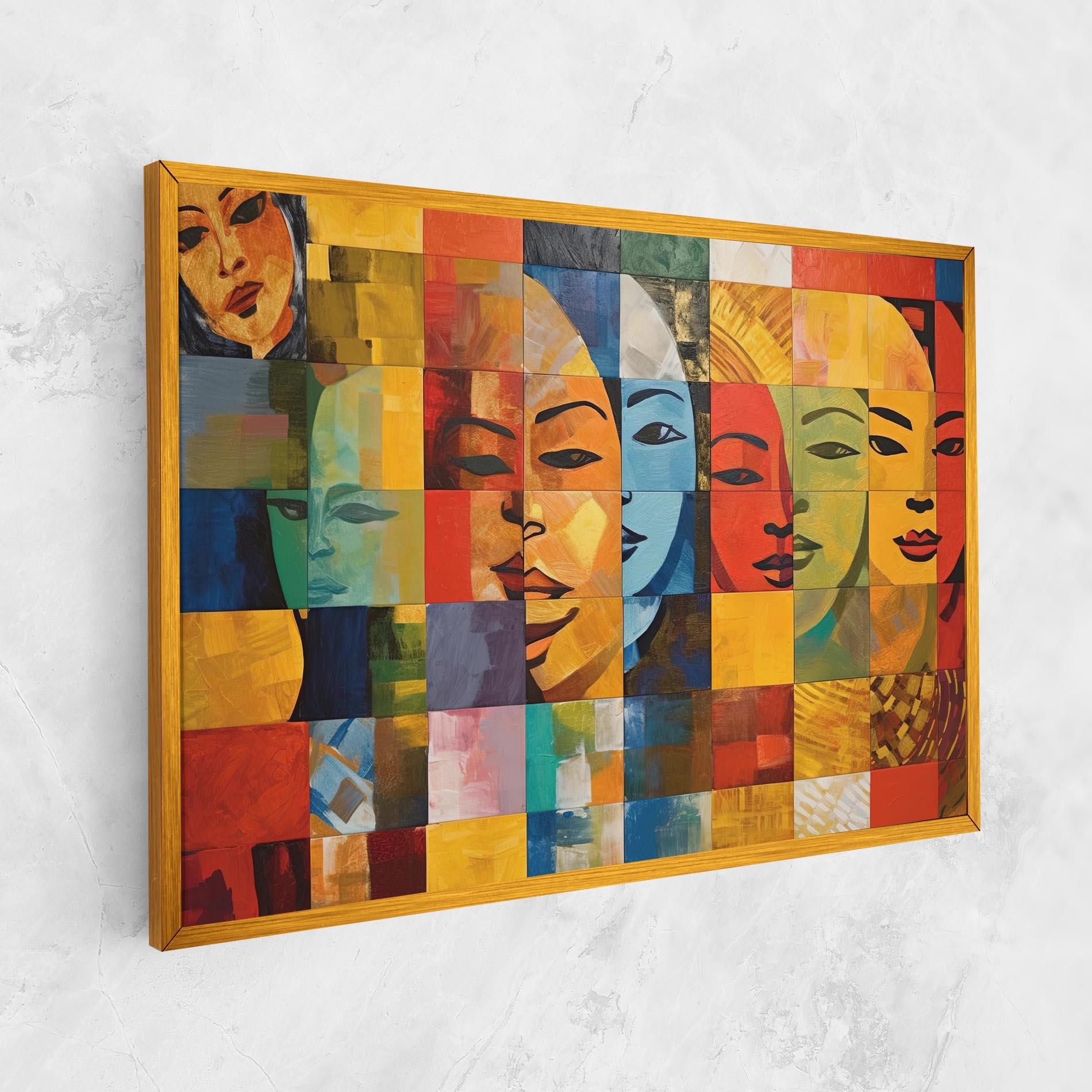 Vászonkép Abstract Concept Collage mockup 1