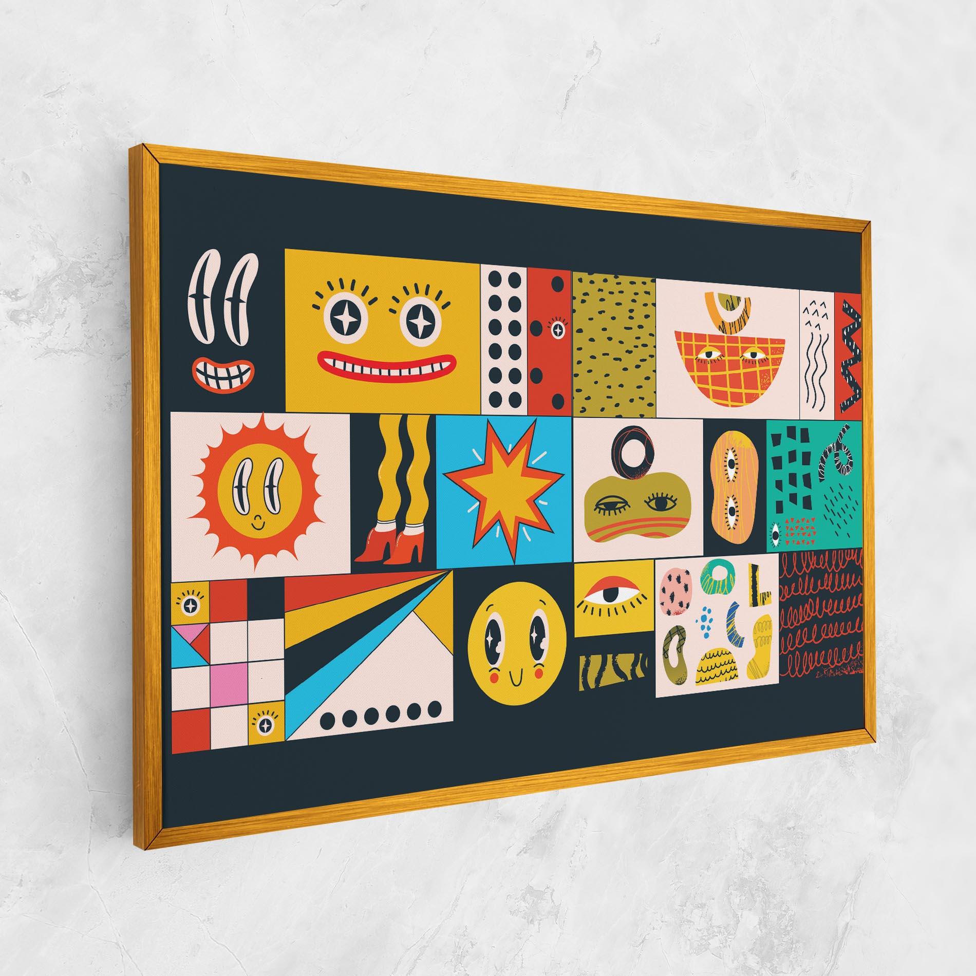 Vászonkép Cool Eye Shape mockup 1