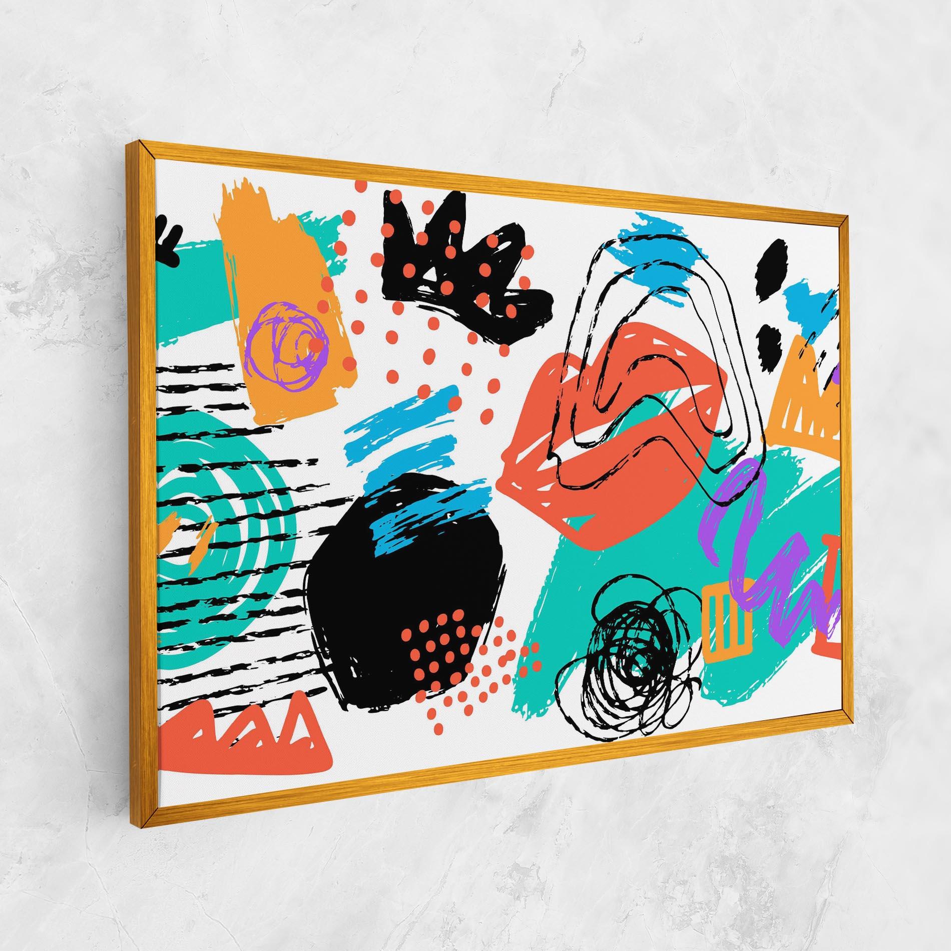 Vászonkép Drawing Collage Art mockup 1