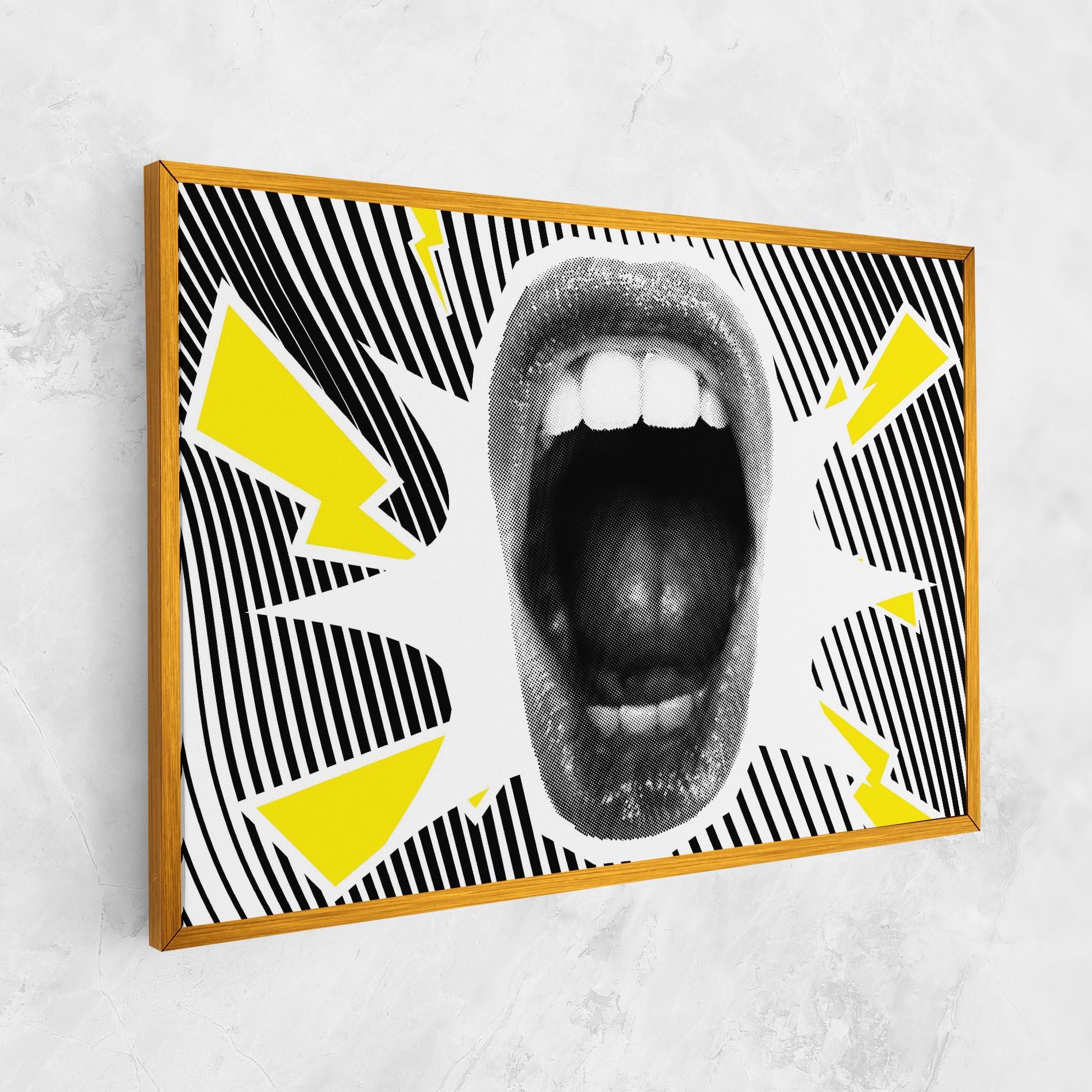 Vászonkép Lightning Mouth mockup 1